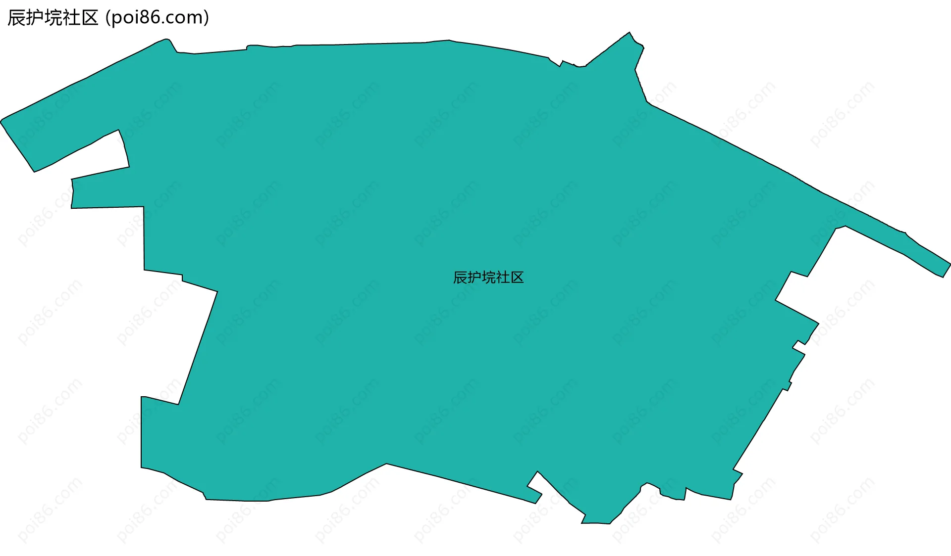 辰护垸社区边界地图