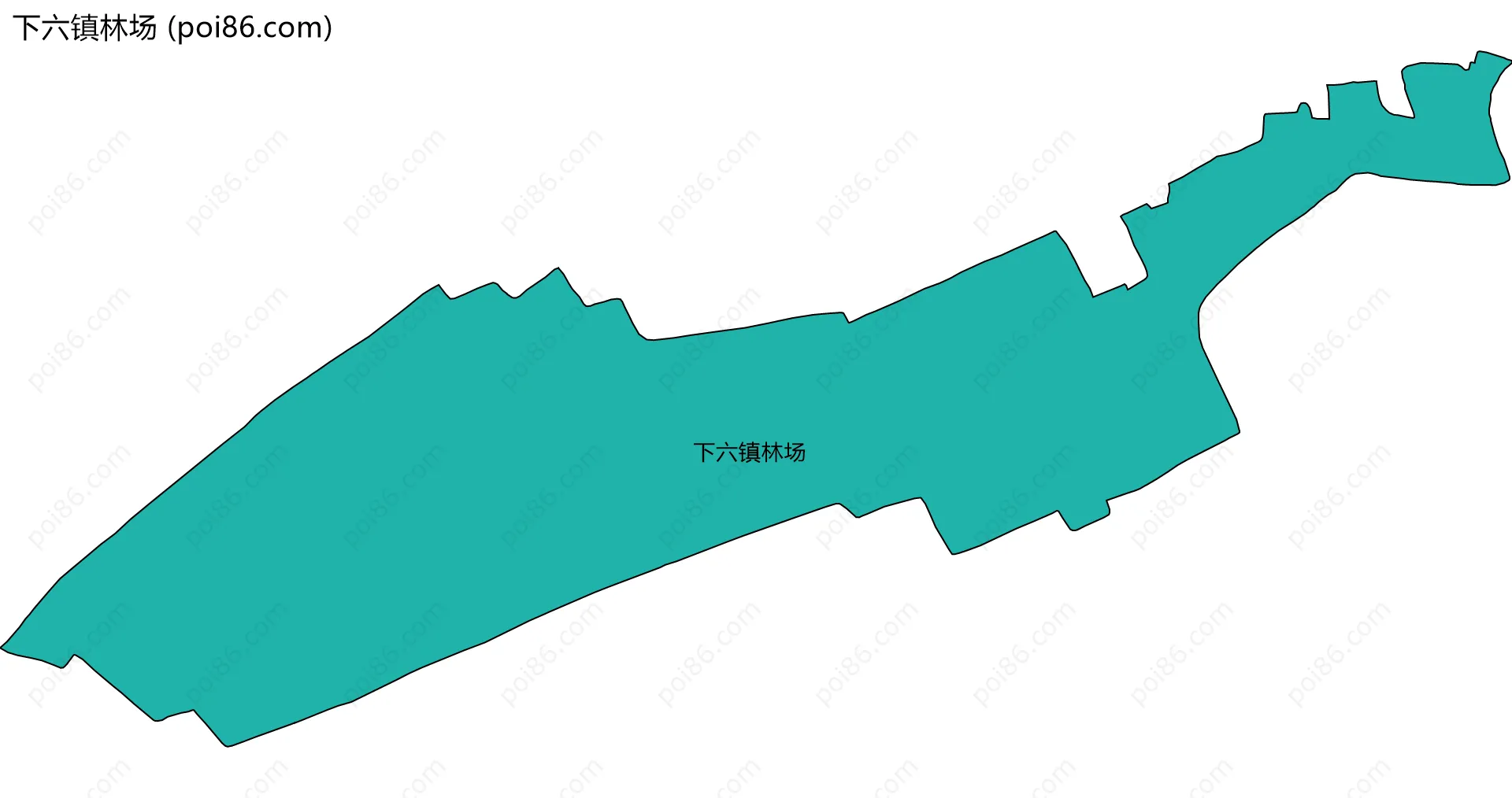 下六镇林场边界地图