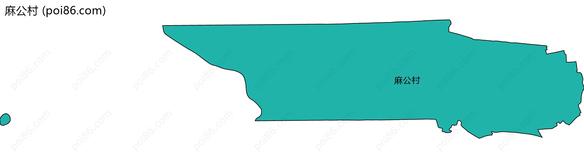 麻公村边界地图