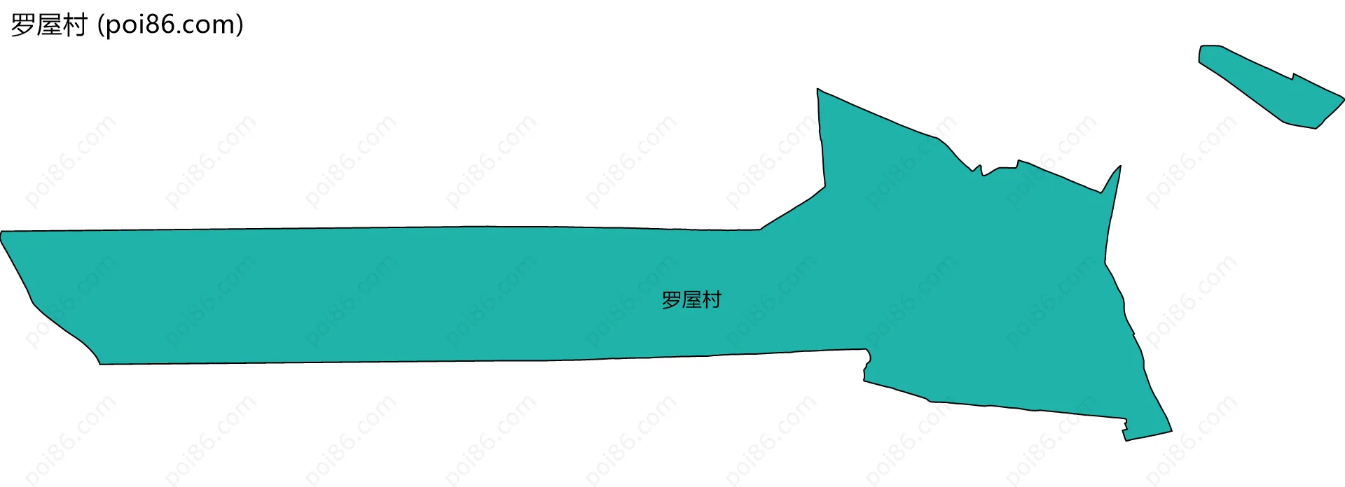 罗屋村边界地图