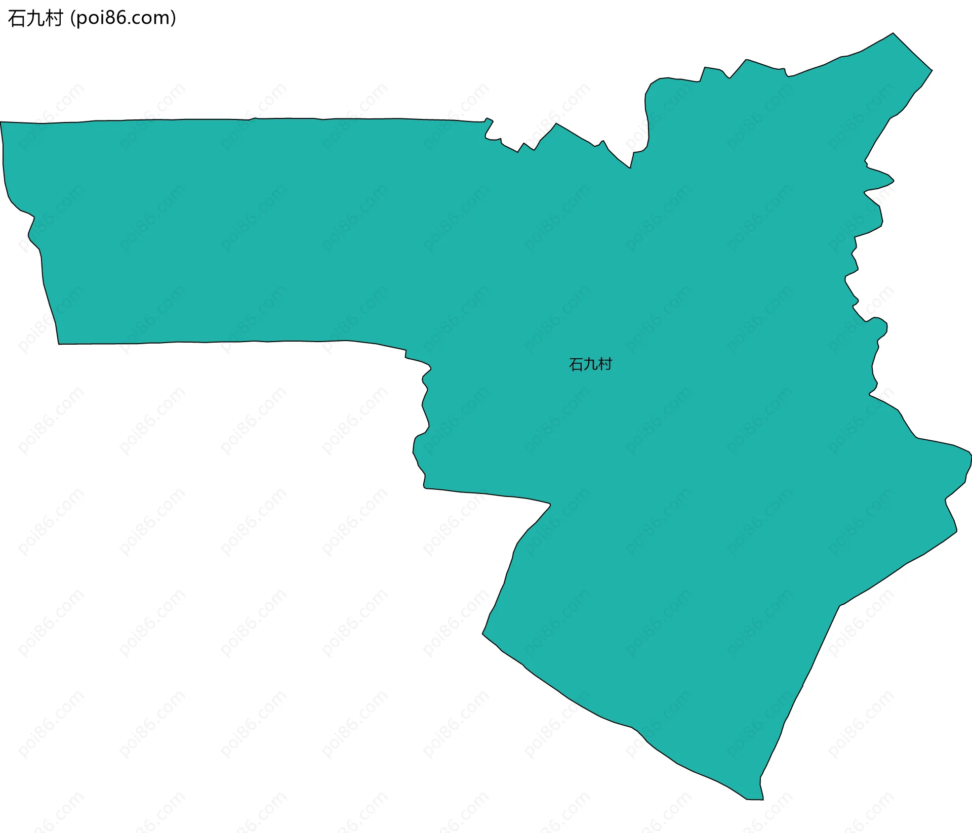石九村边界地图