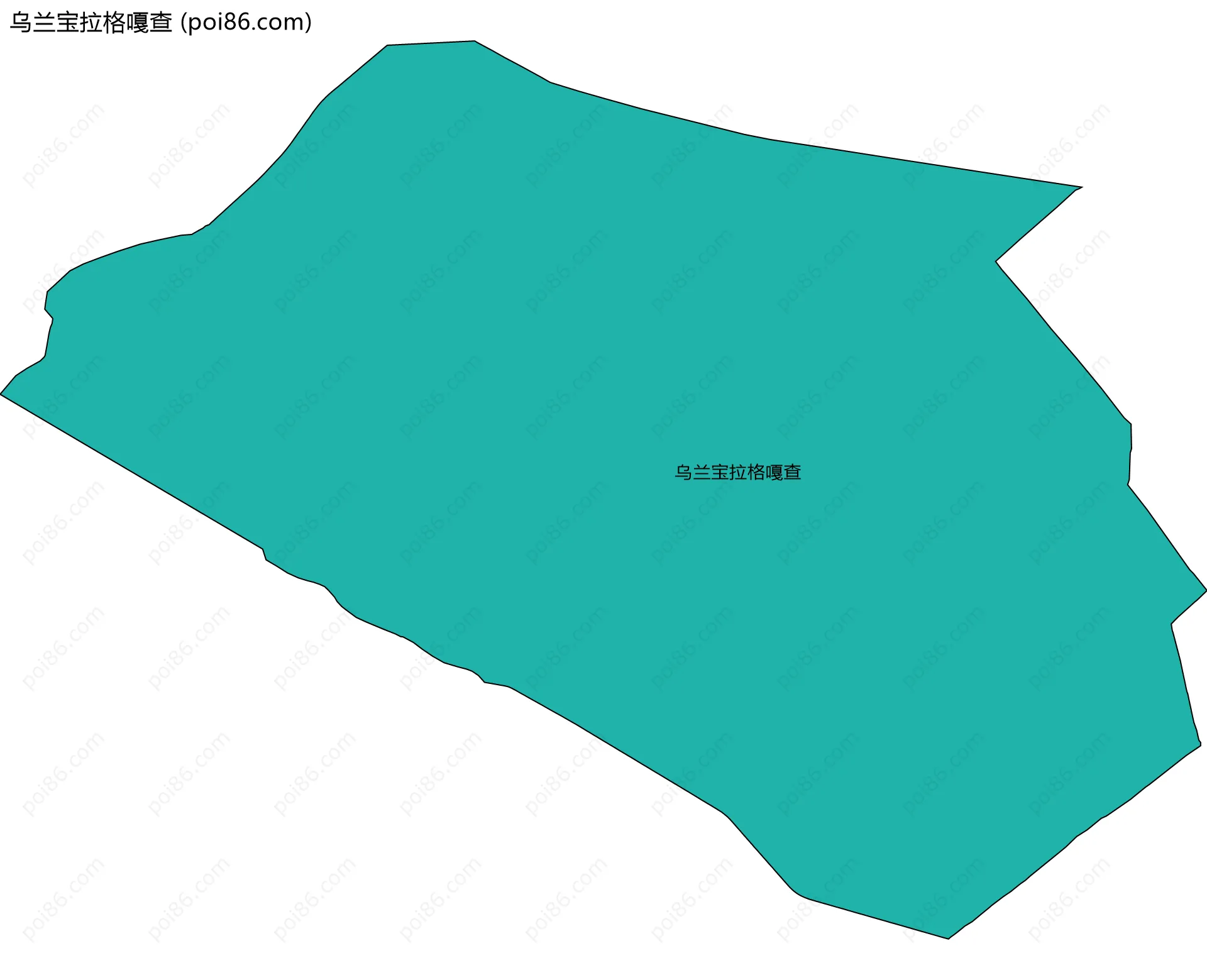 乌兰宝拉格嘎查边界地图
