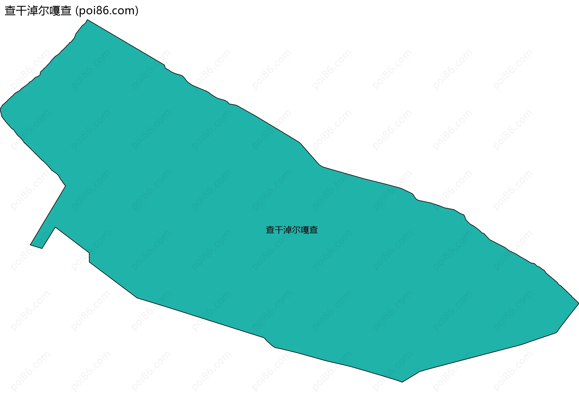 查干淖尔嘎查边界地图