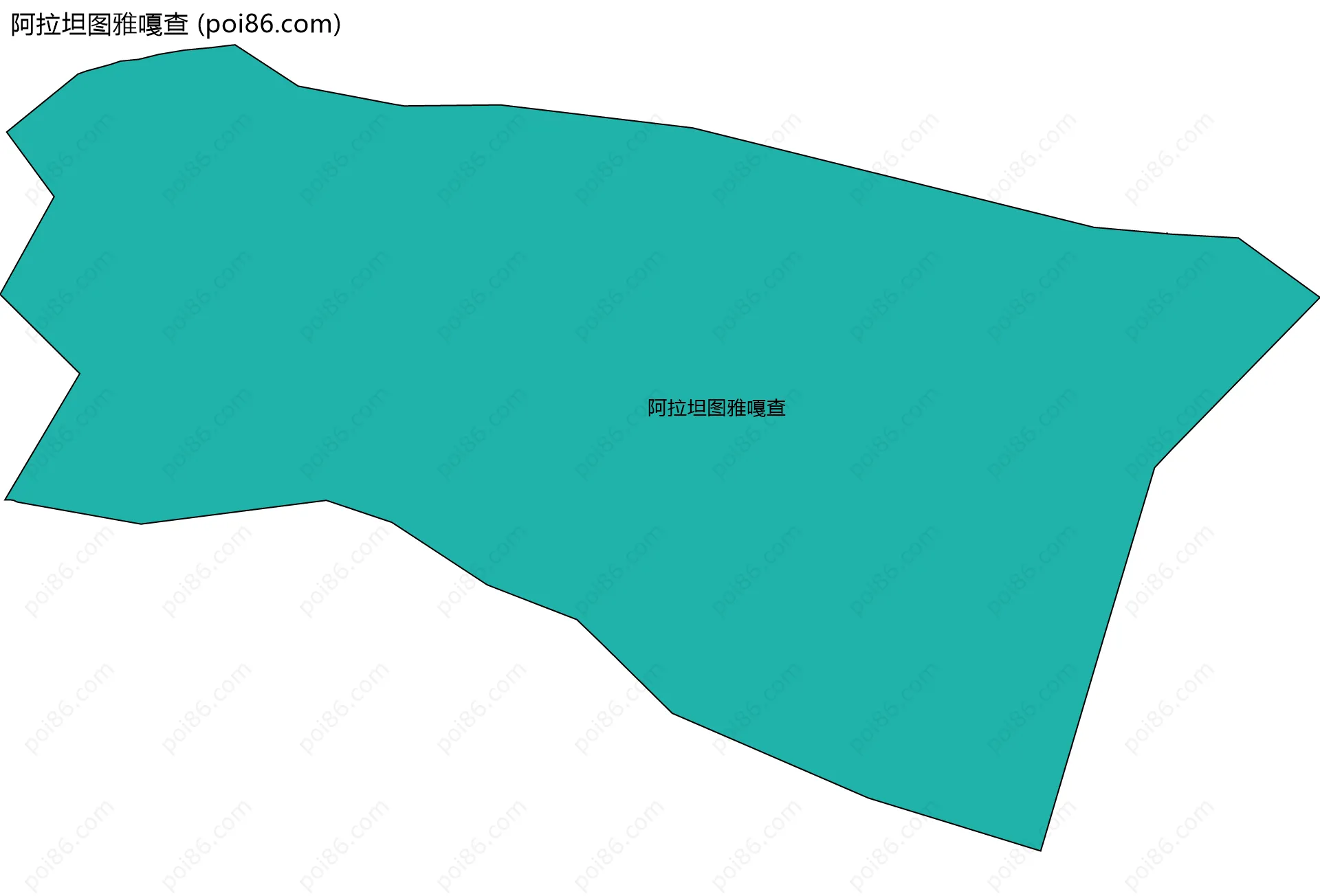 阿拉坦图雅嘎查边界地图