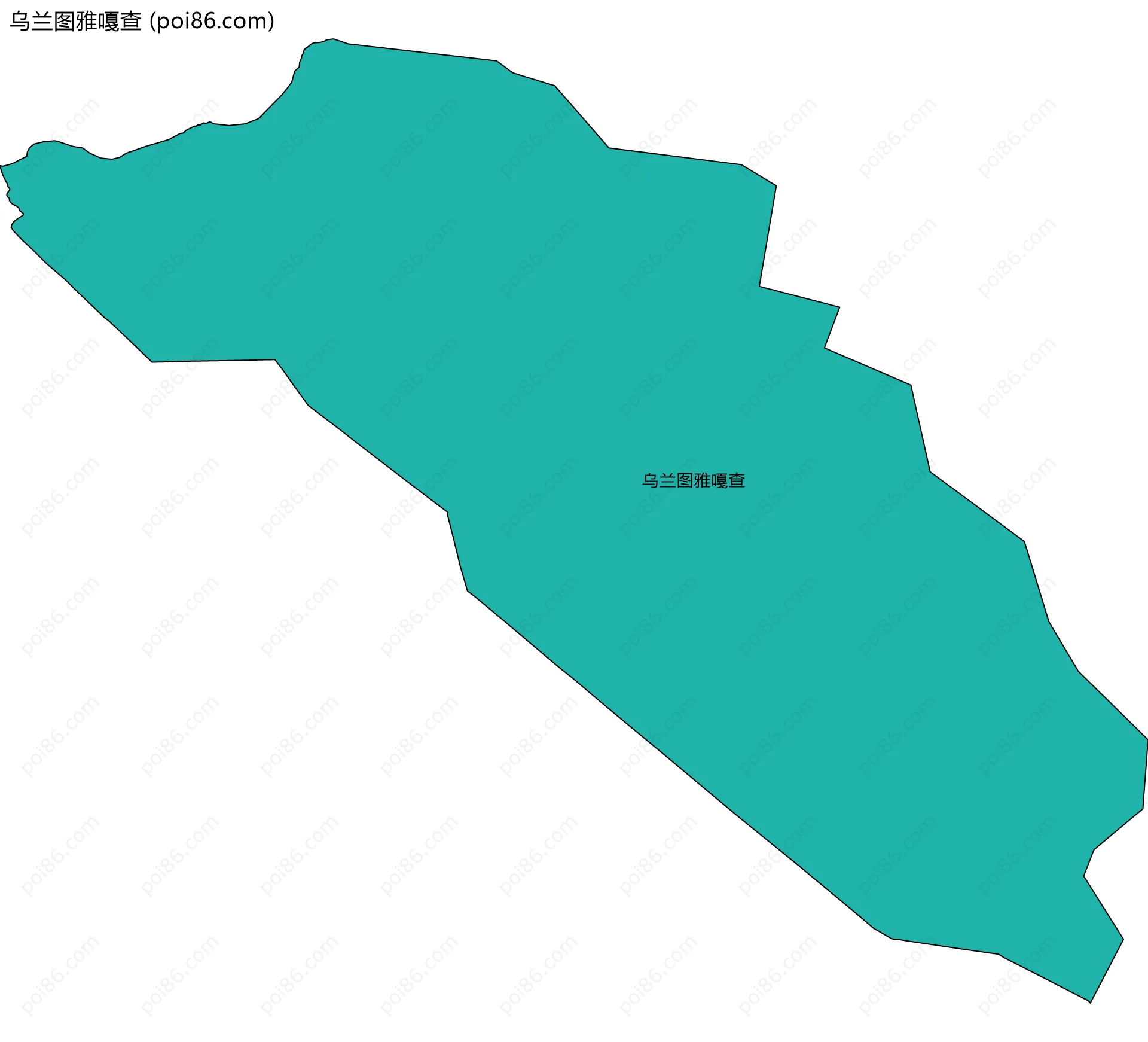 乌兰图雅嘎查边界地图