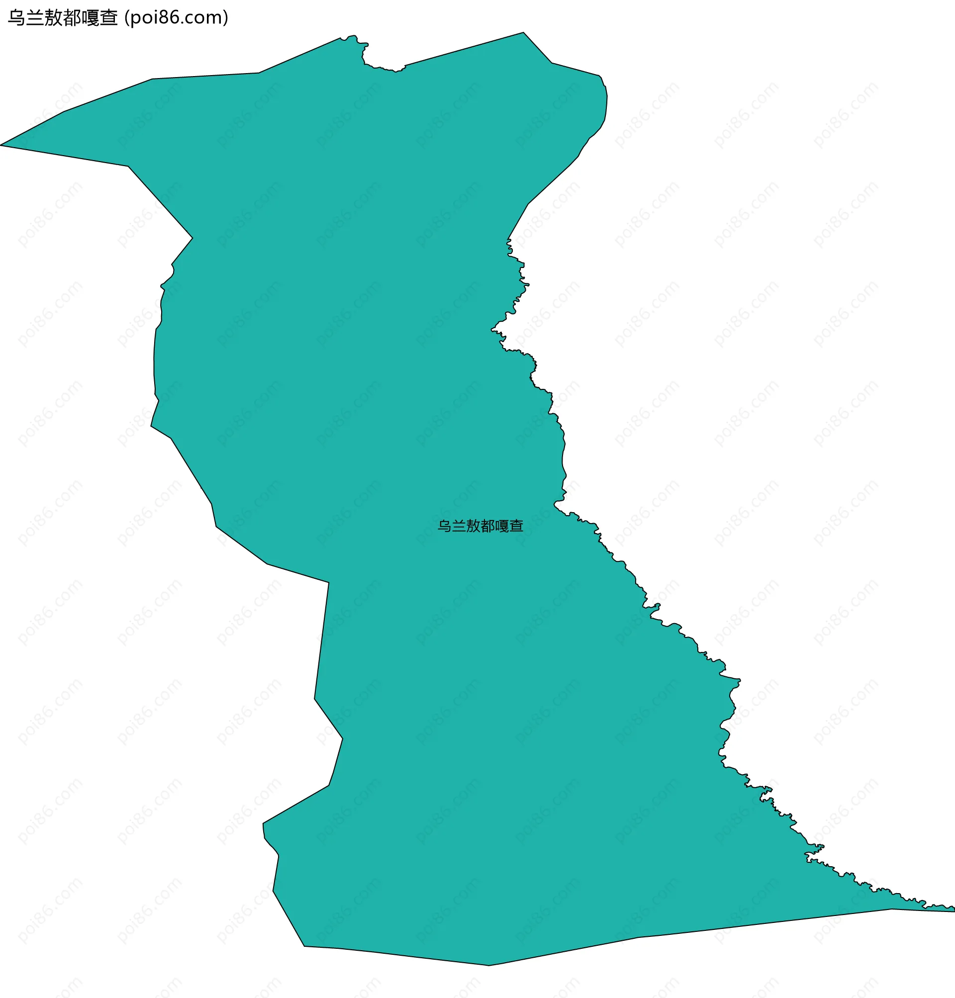 乌兰敖都嘎查边界地图