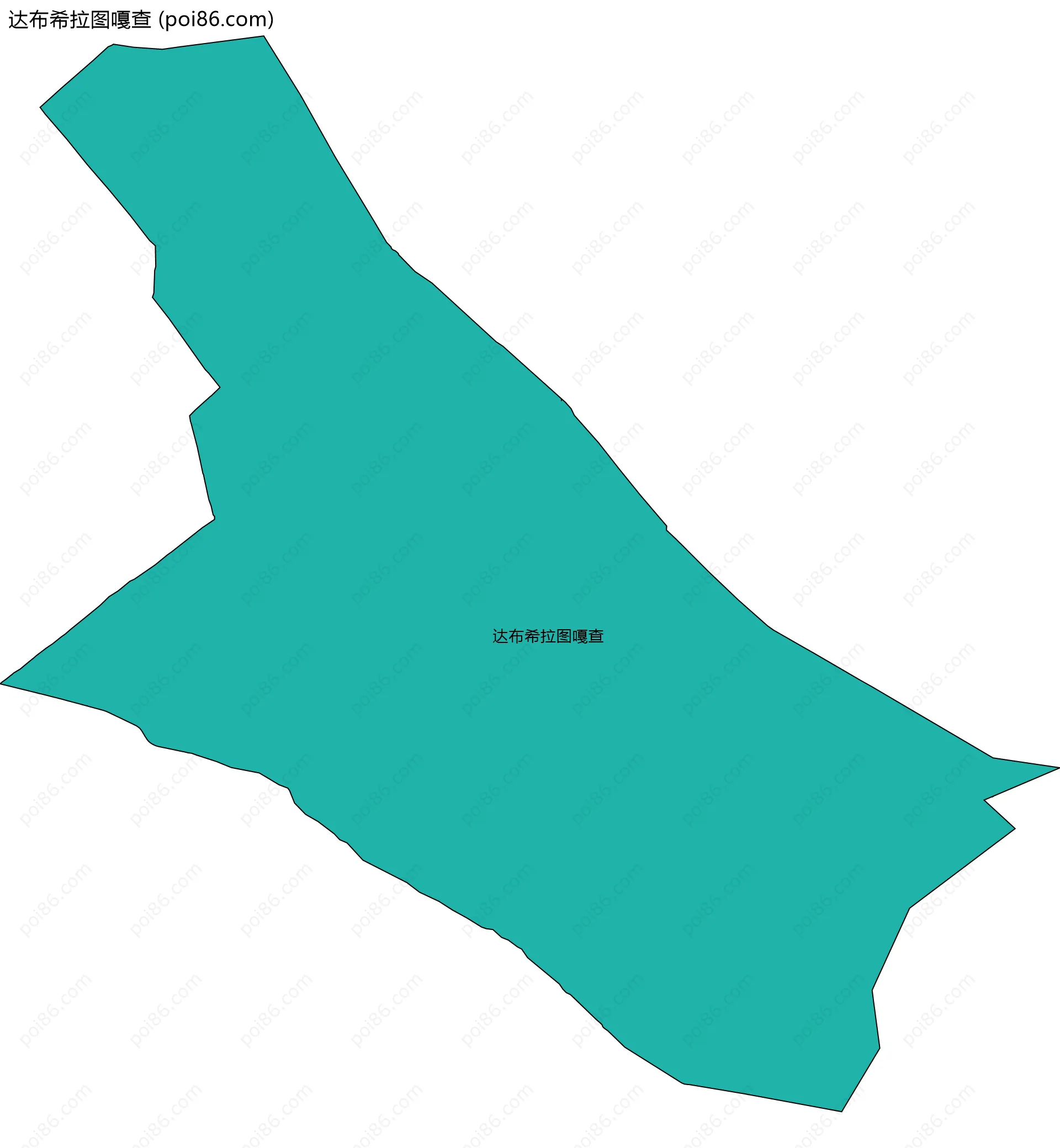 达布希拉图嘎查边界地图