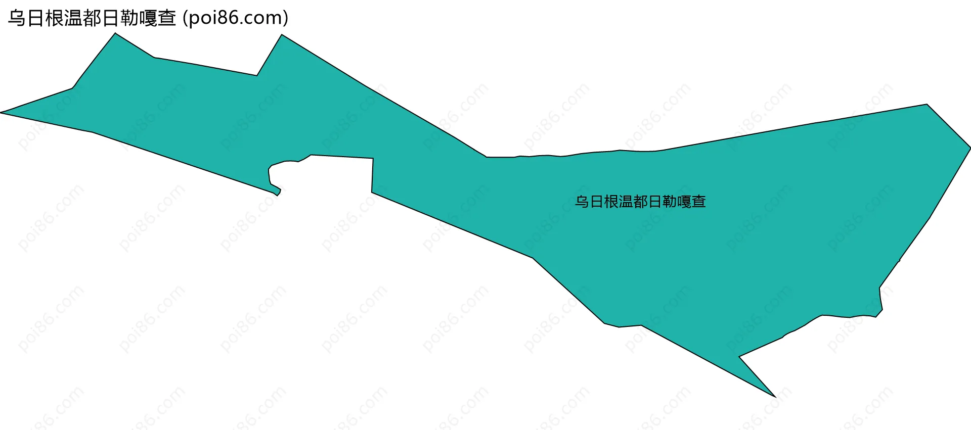 乌日根温都日勒嘎查边界地图