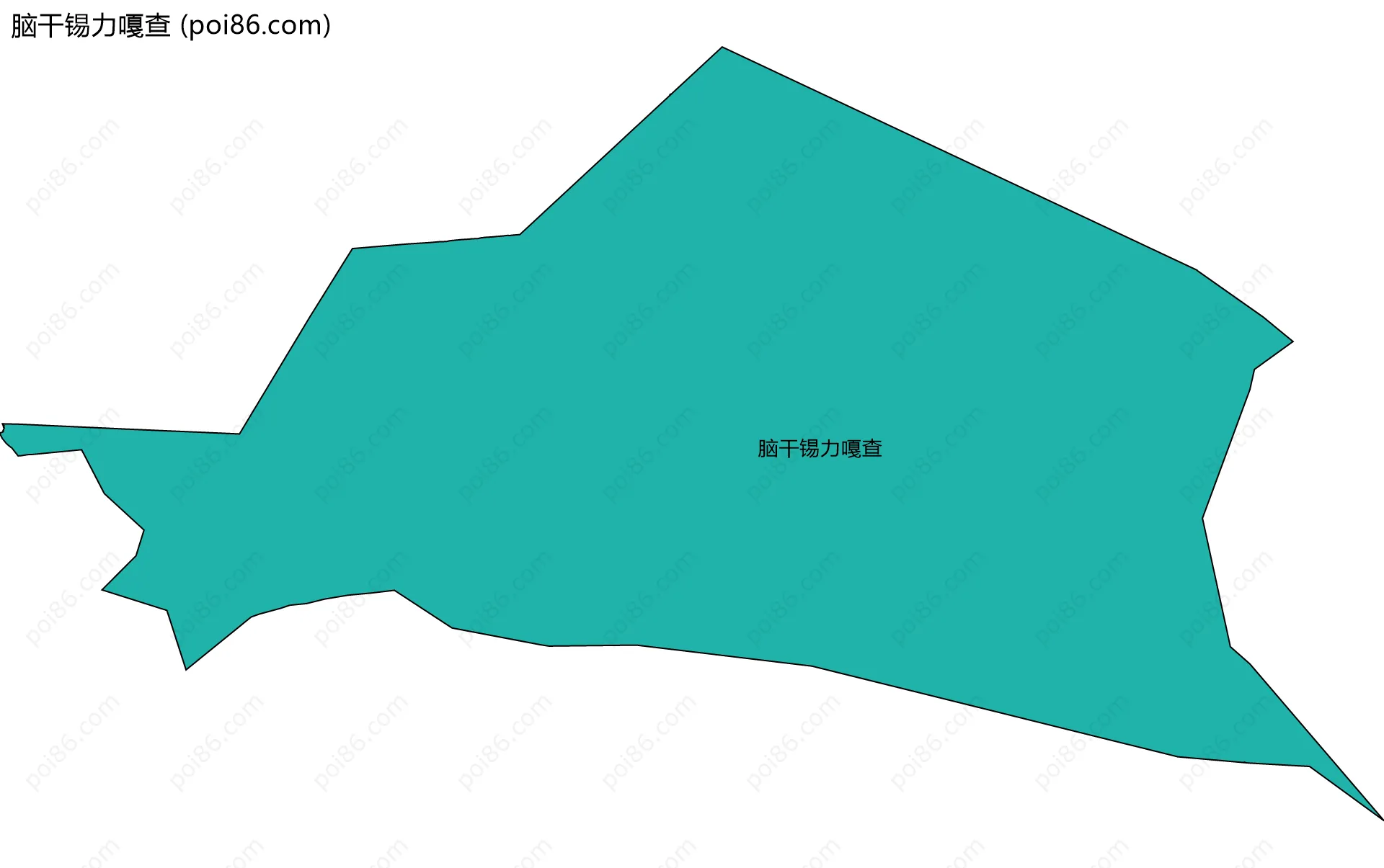 脑干锡力嘎查边界地图