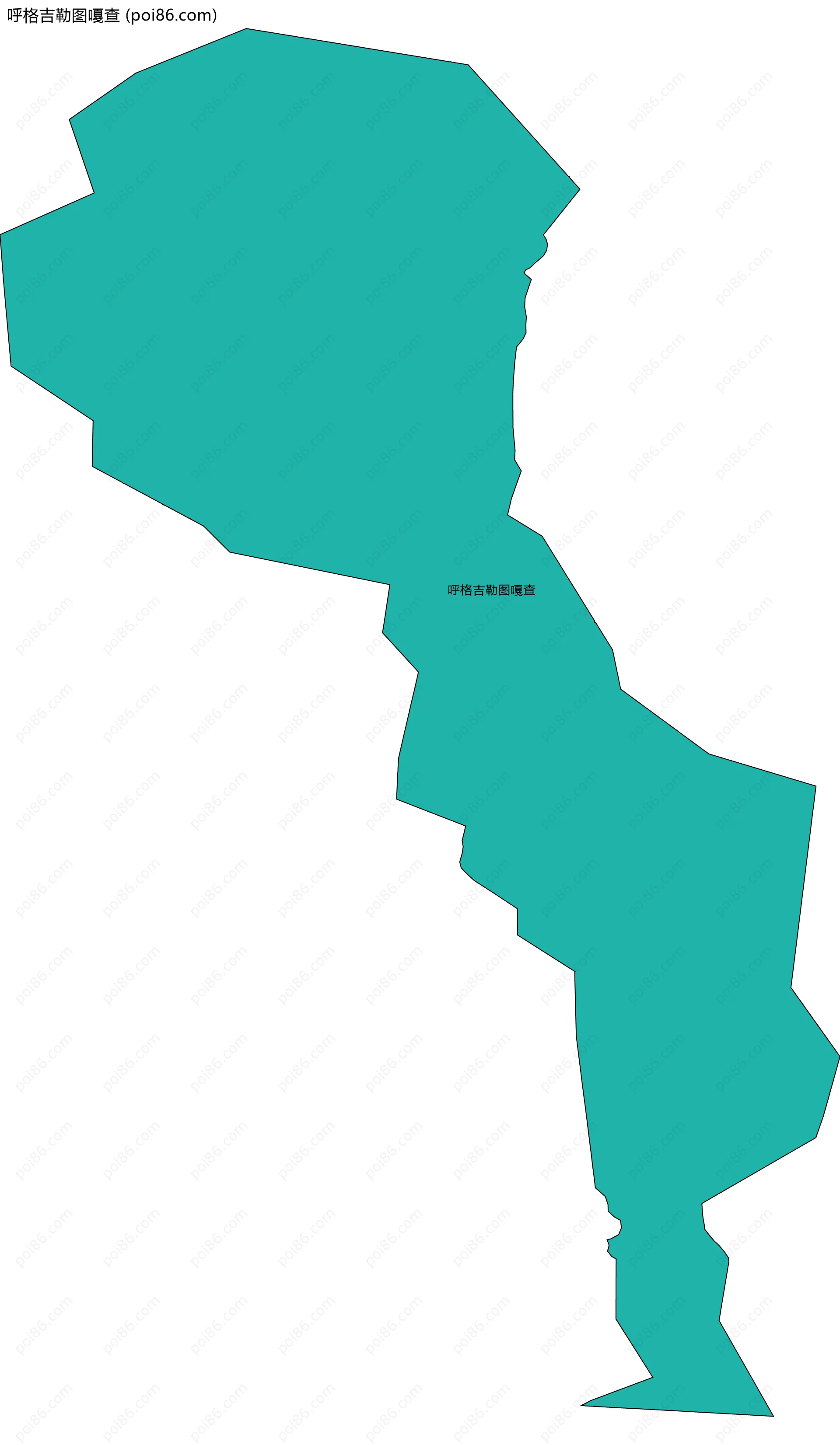 呼格吉勒图嘎查边界地图