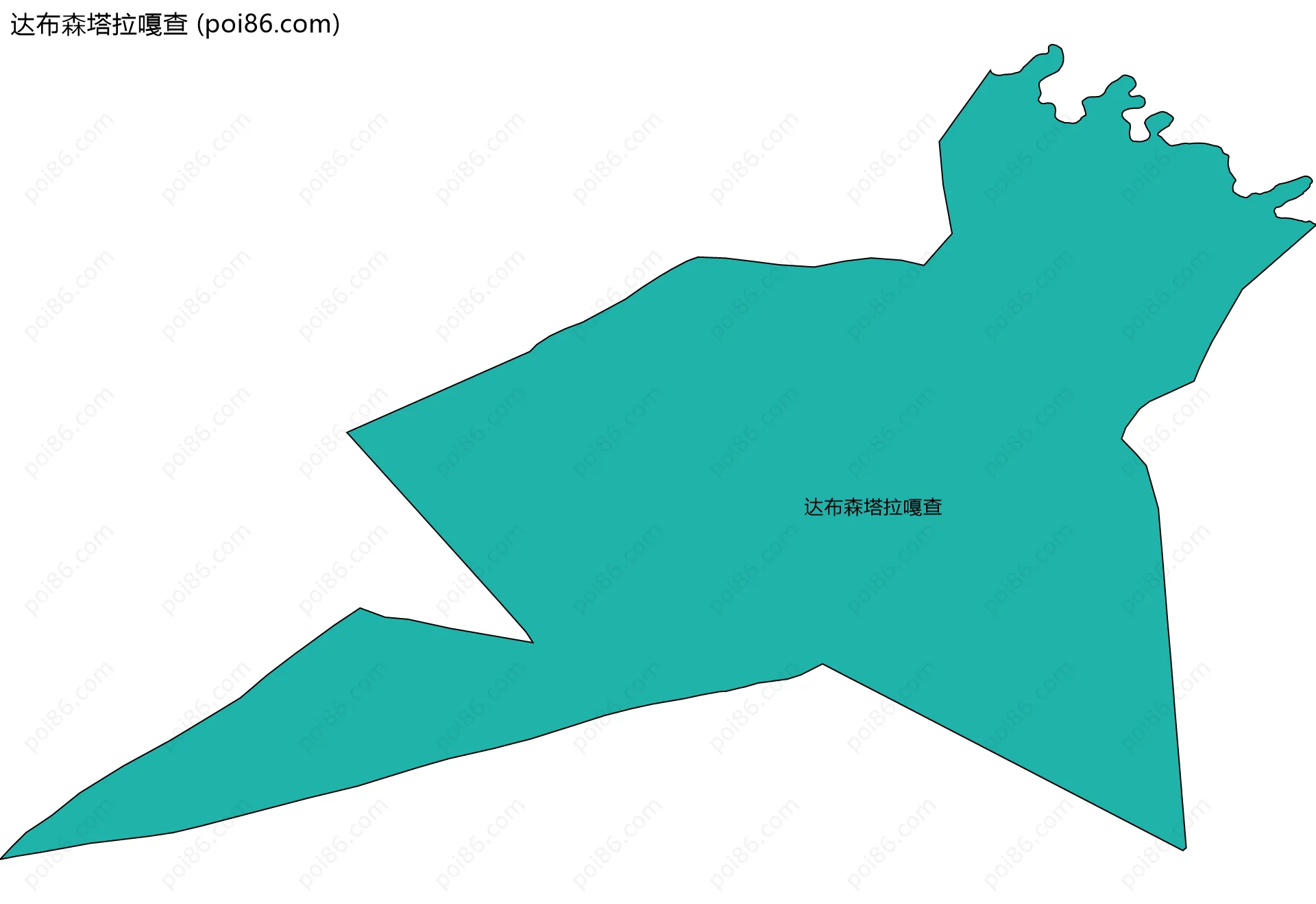 达布森塔拉嘎查边界地图