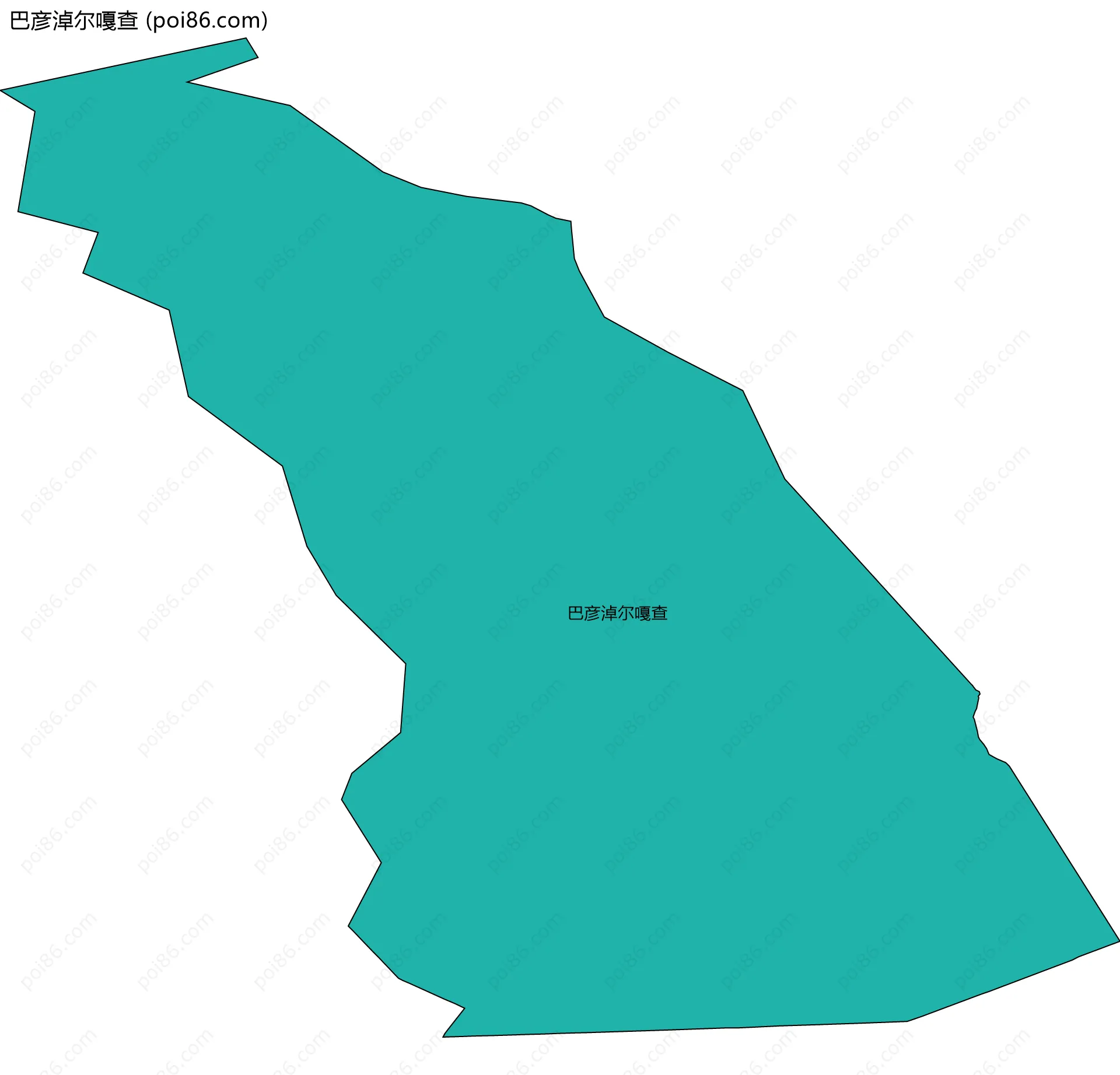 巴彦淖尔嘎查边界地图