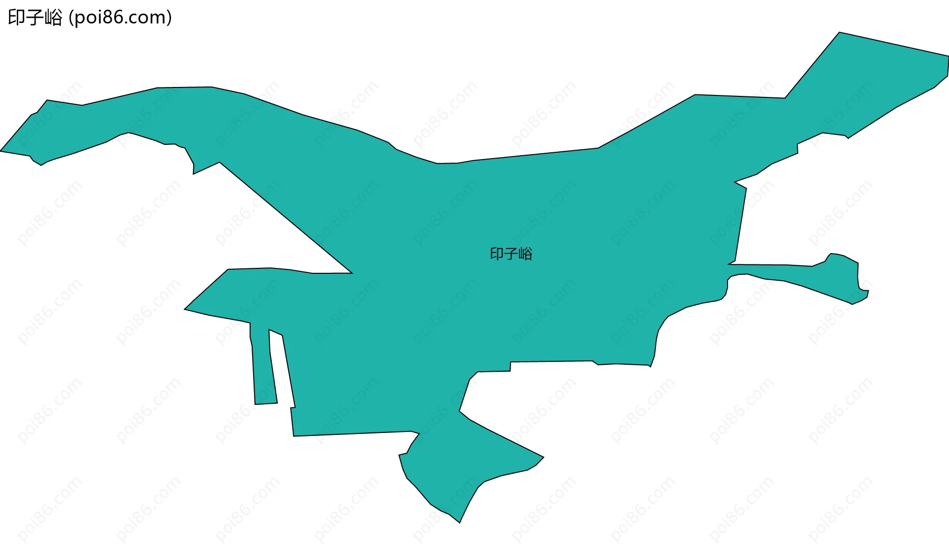 印子峪边界地图