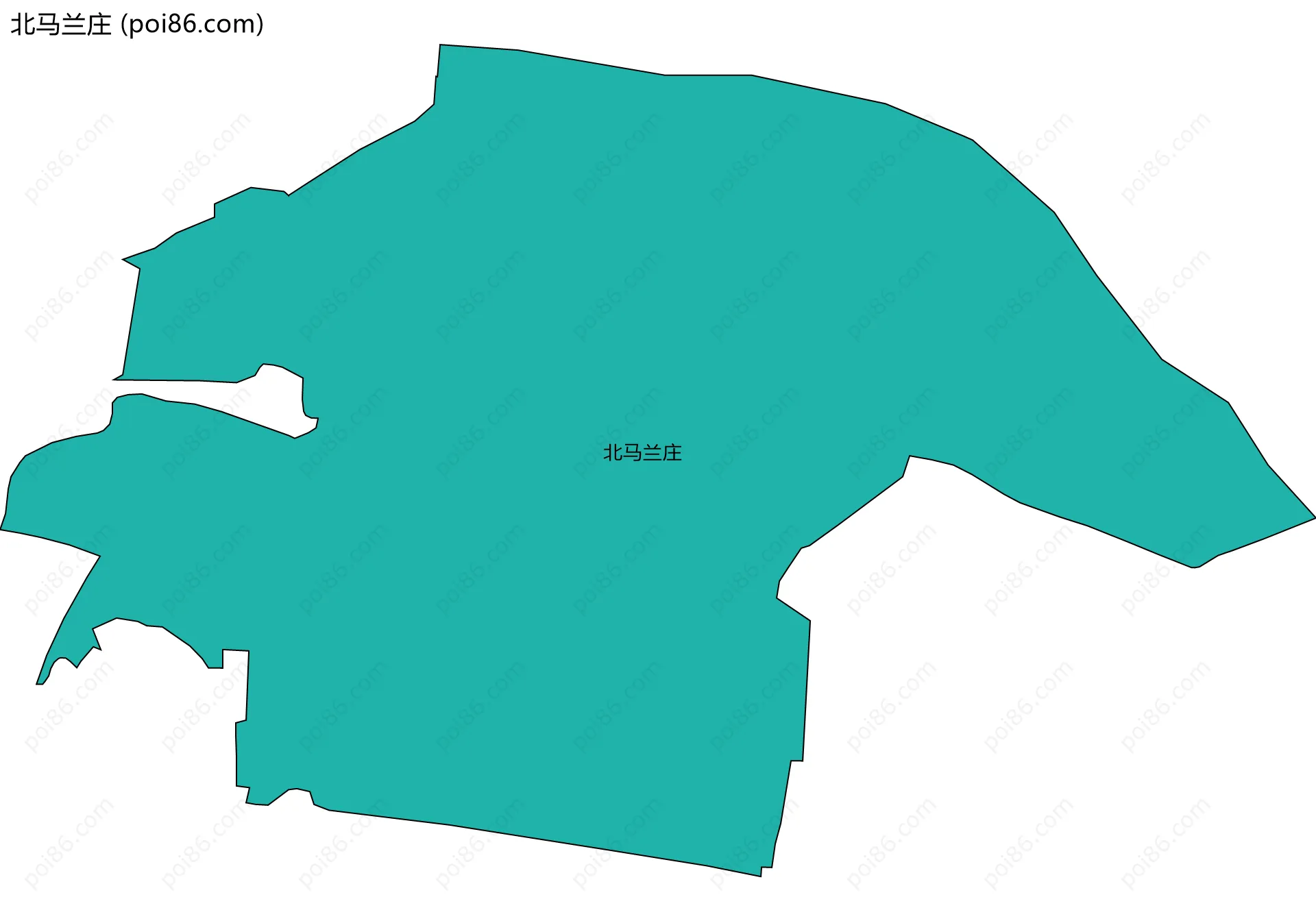 北马兰庄边界地图