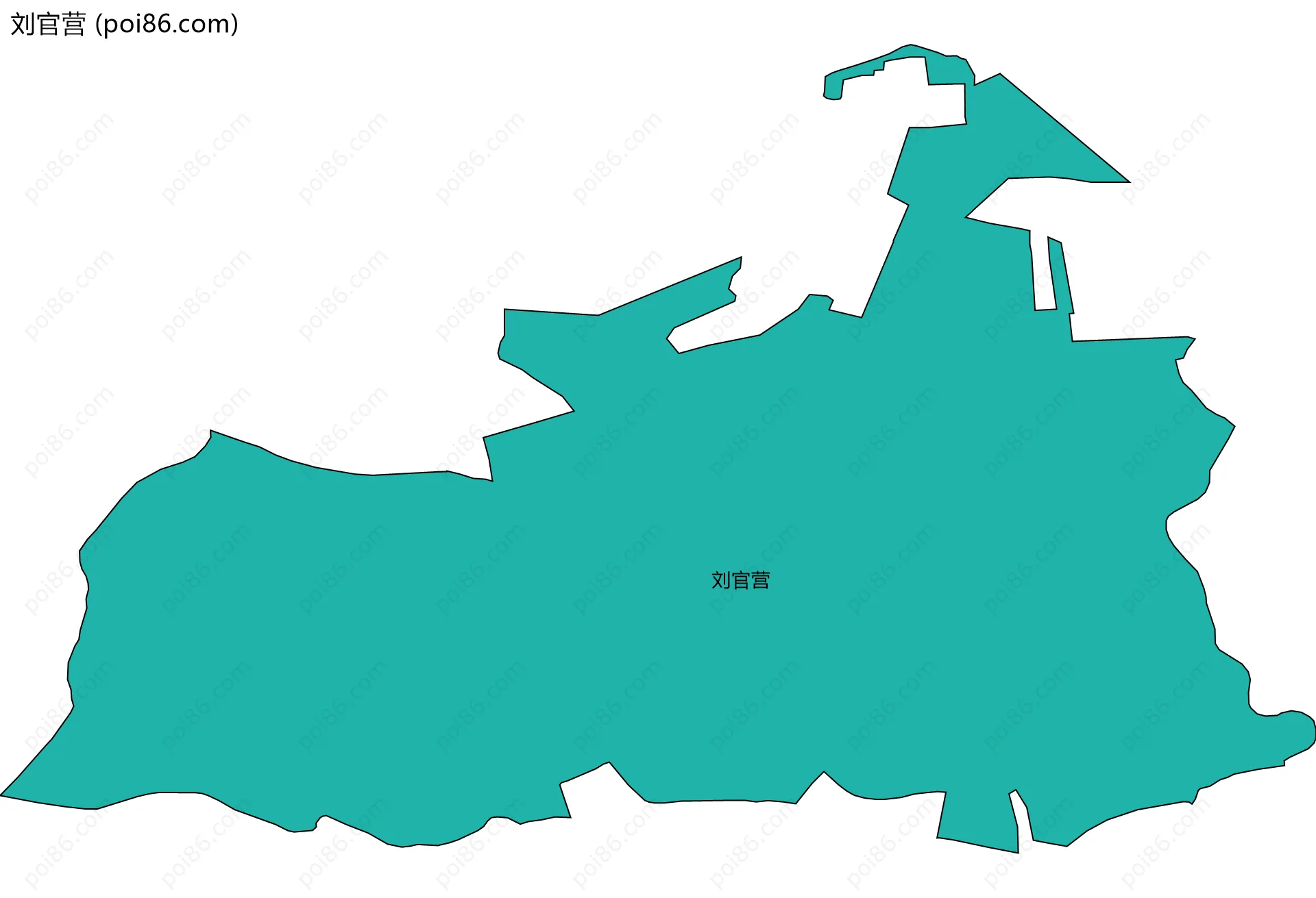 刘官营边界地图