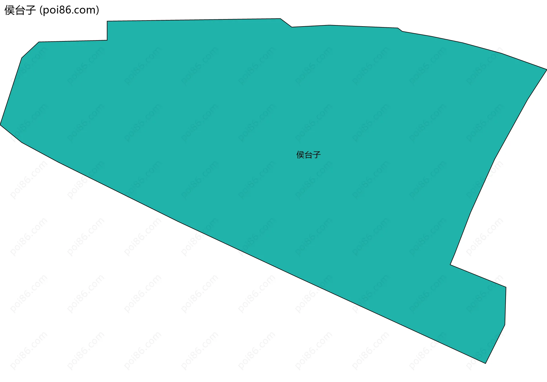 侯台子边界地图