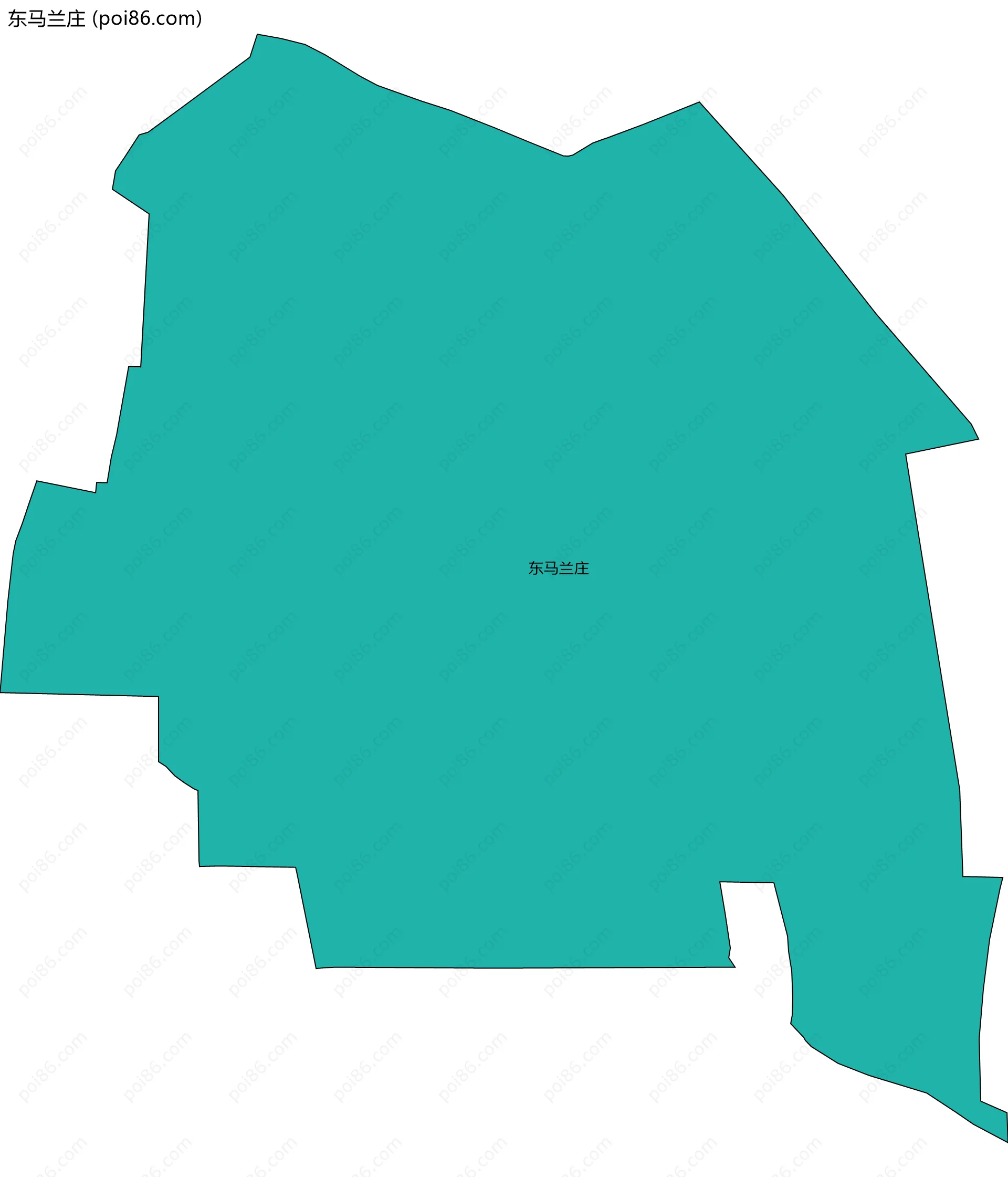 东马兰庄边界地图