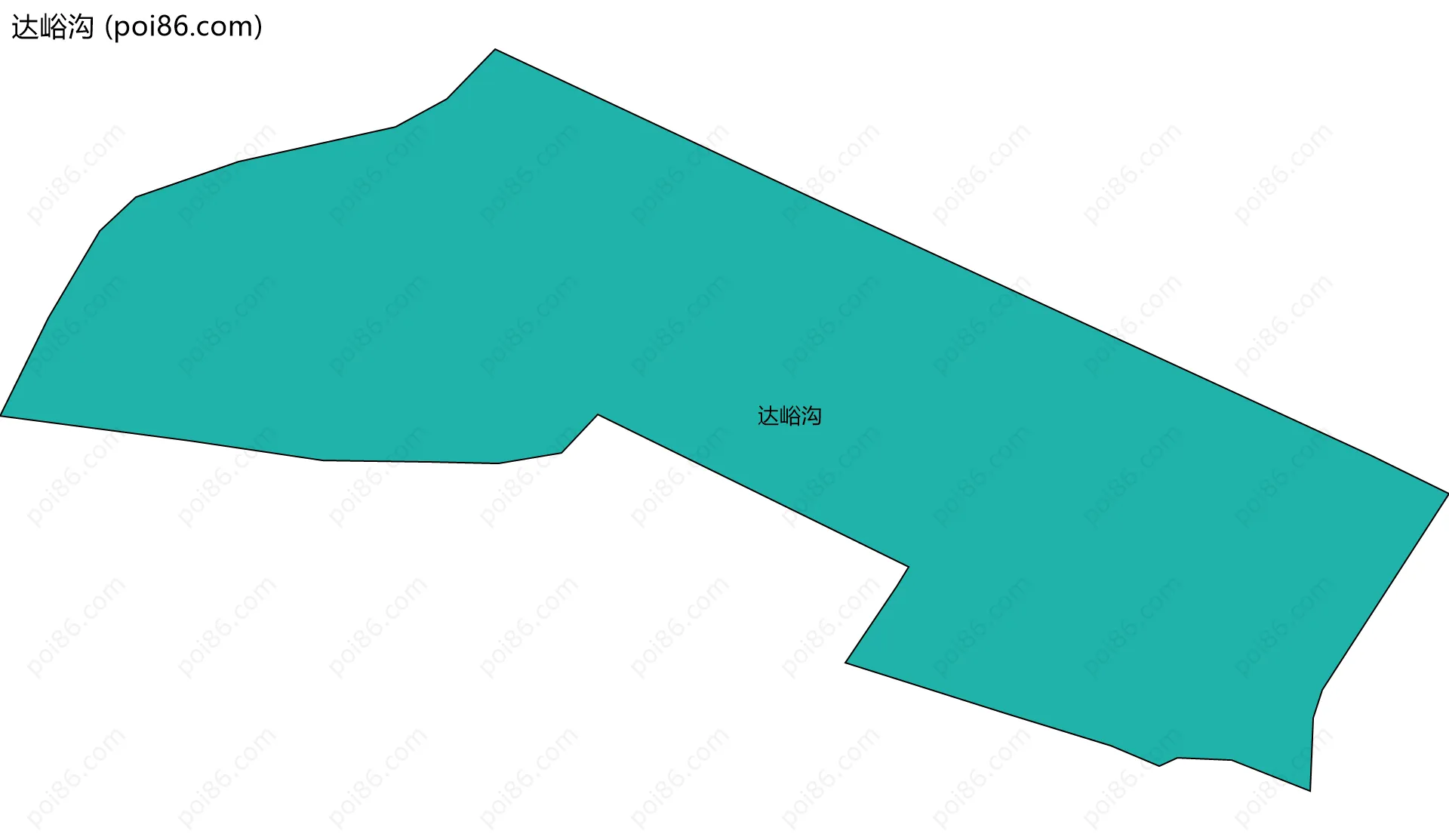 达峪沟边界地图