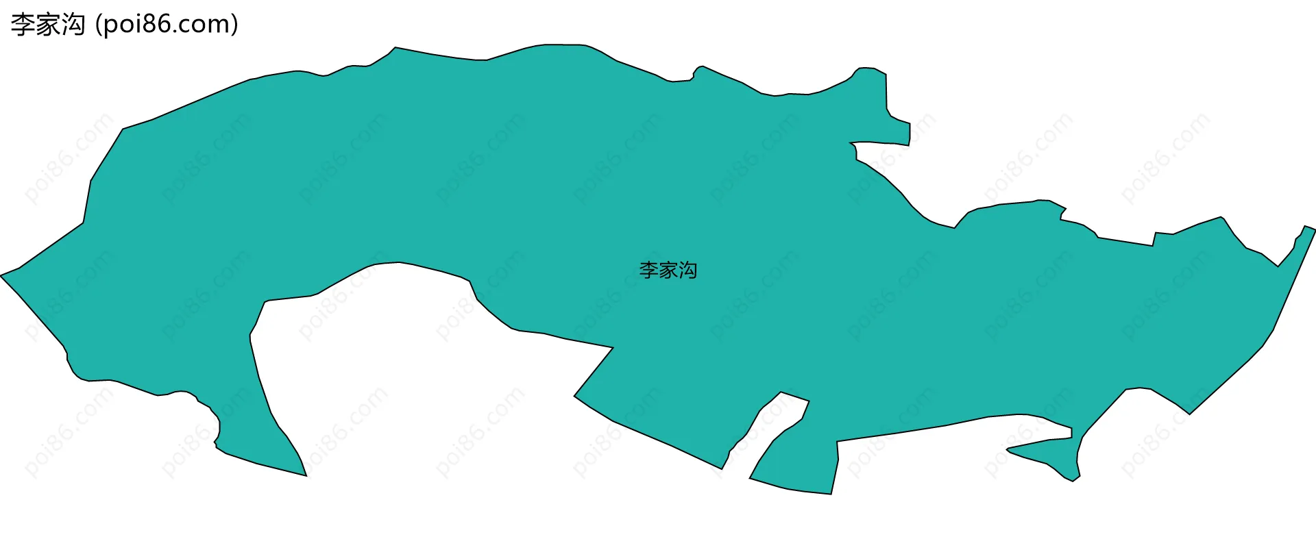 李家沟边界地图