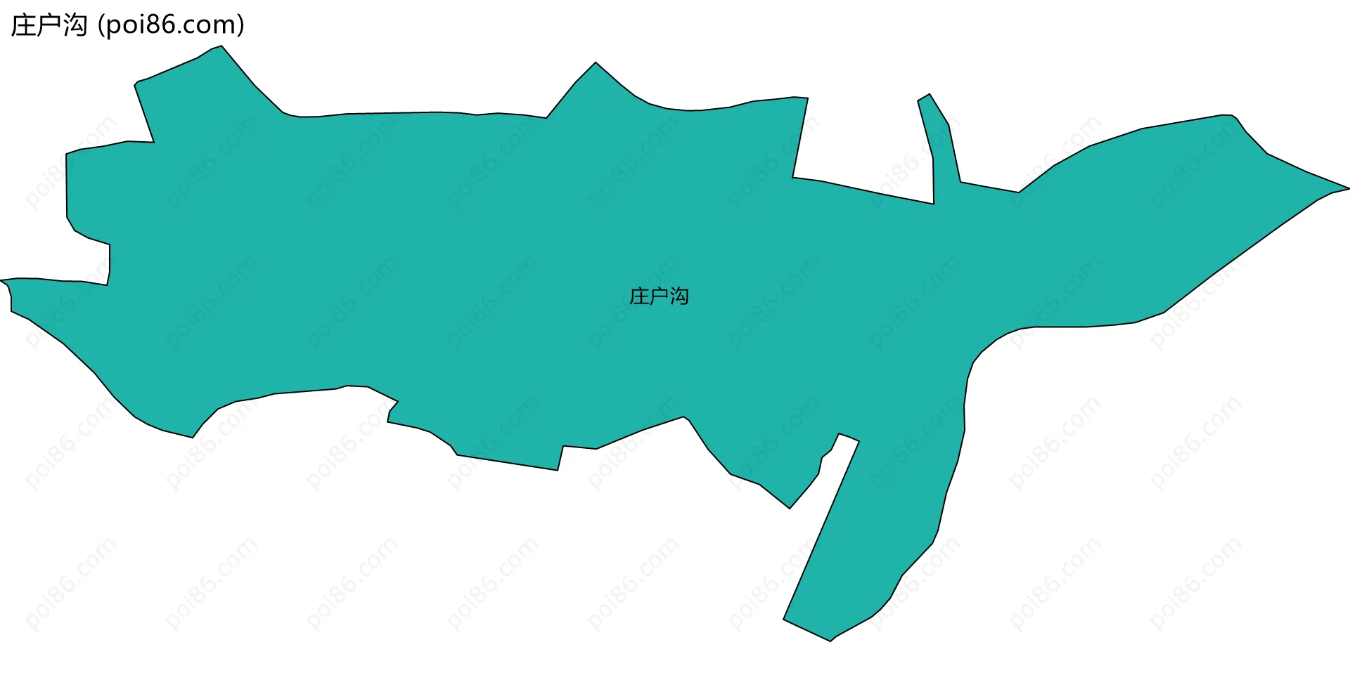 庄户沟边界地图
