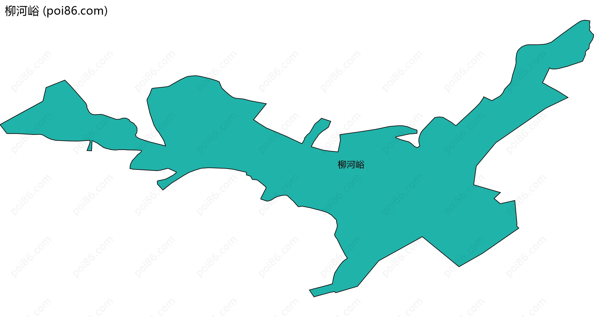 柳河峪边界地图