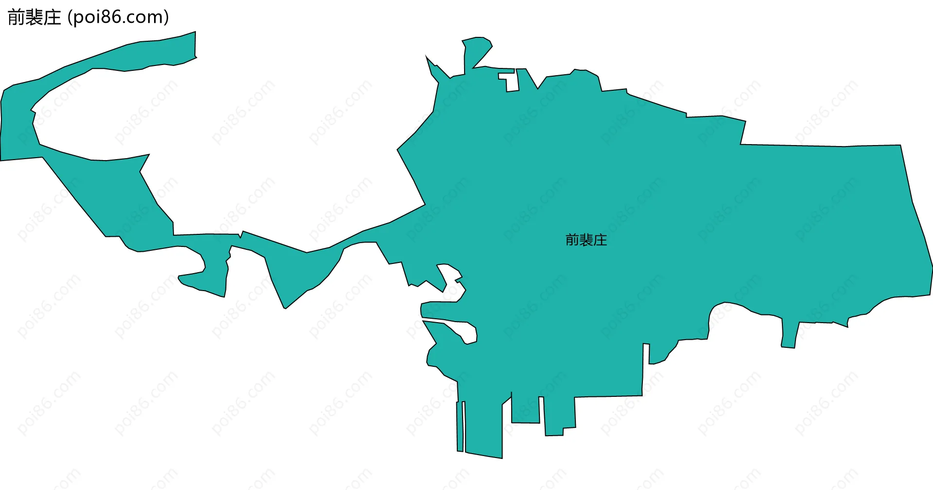 前裴庄边界地图