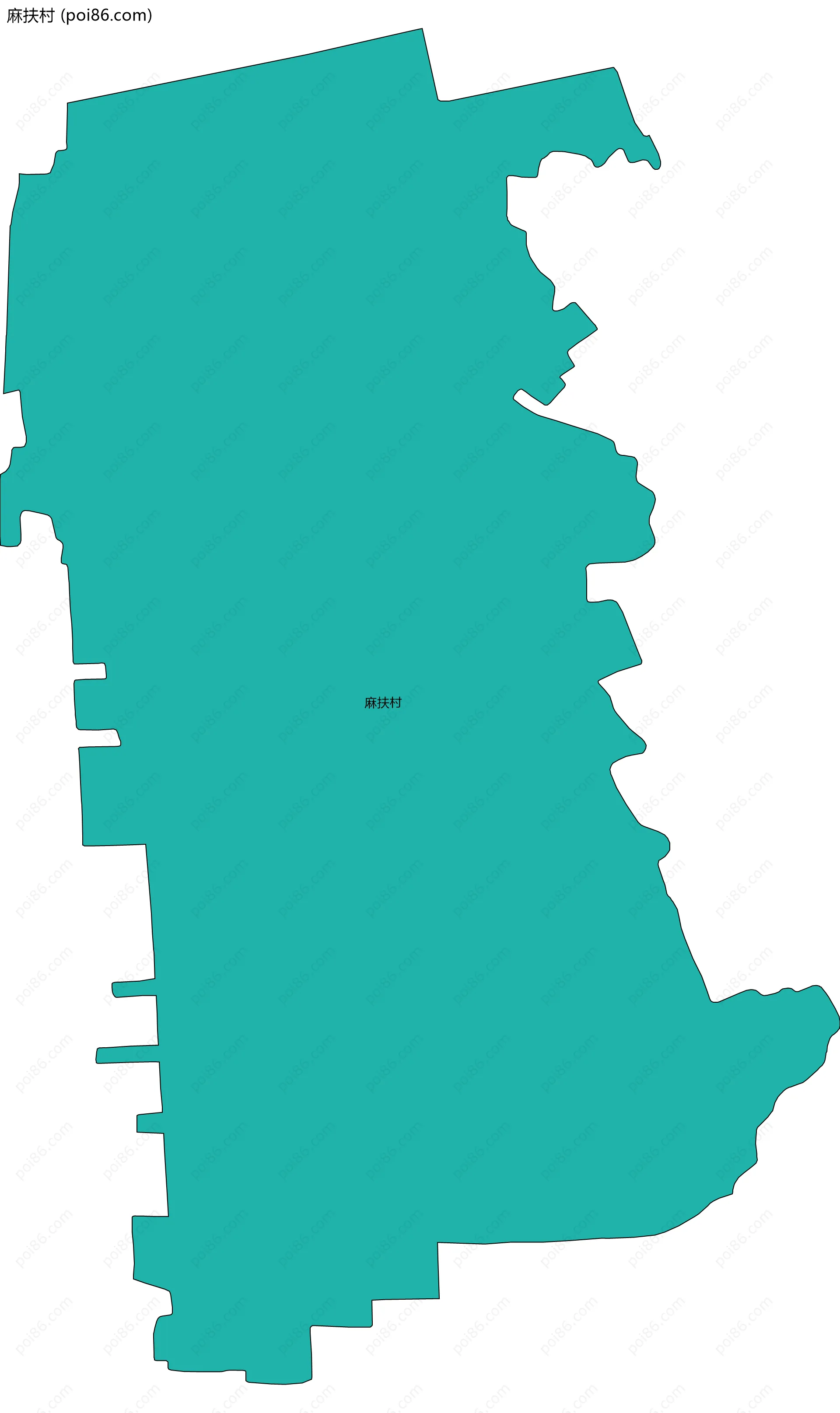 麻扶村边界地图