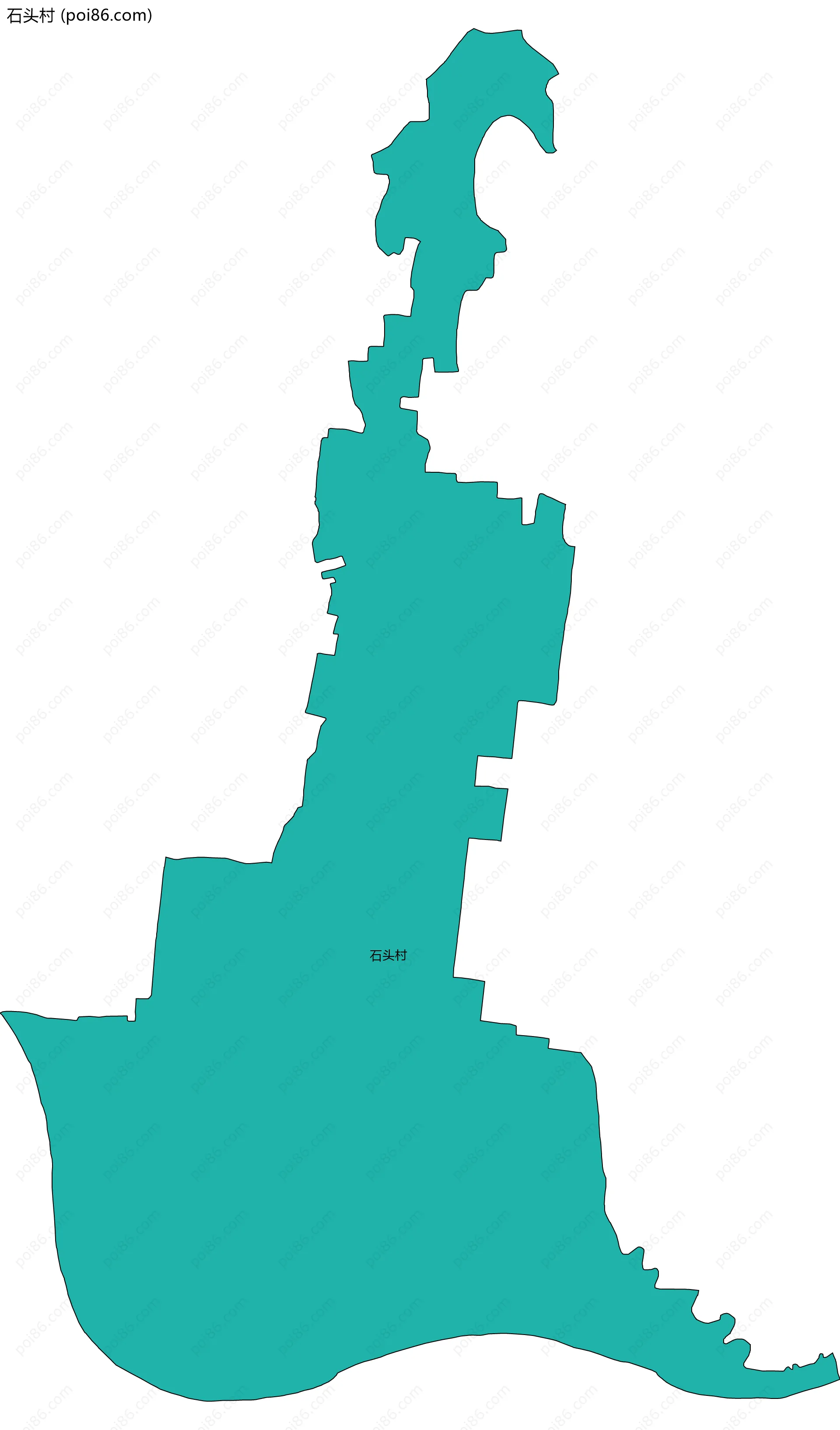 石头村边界地图