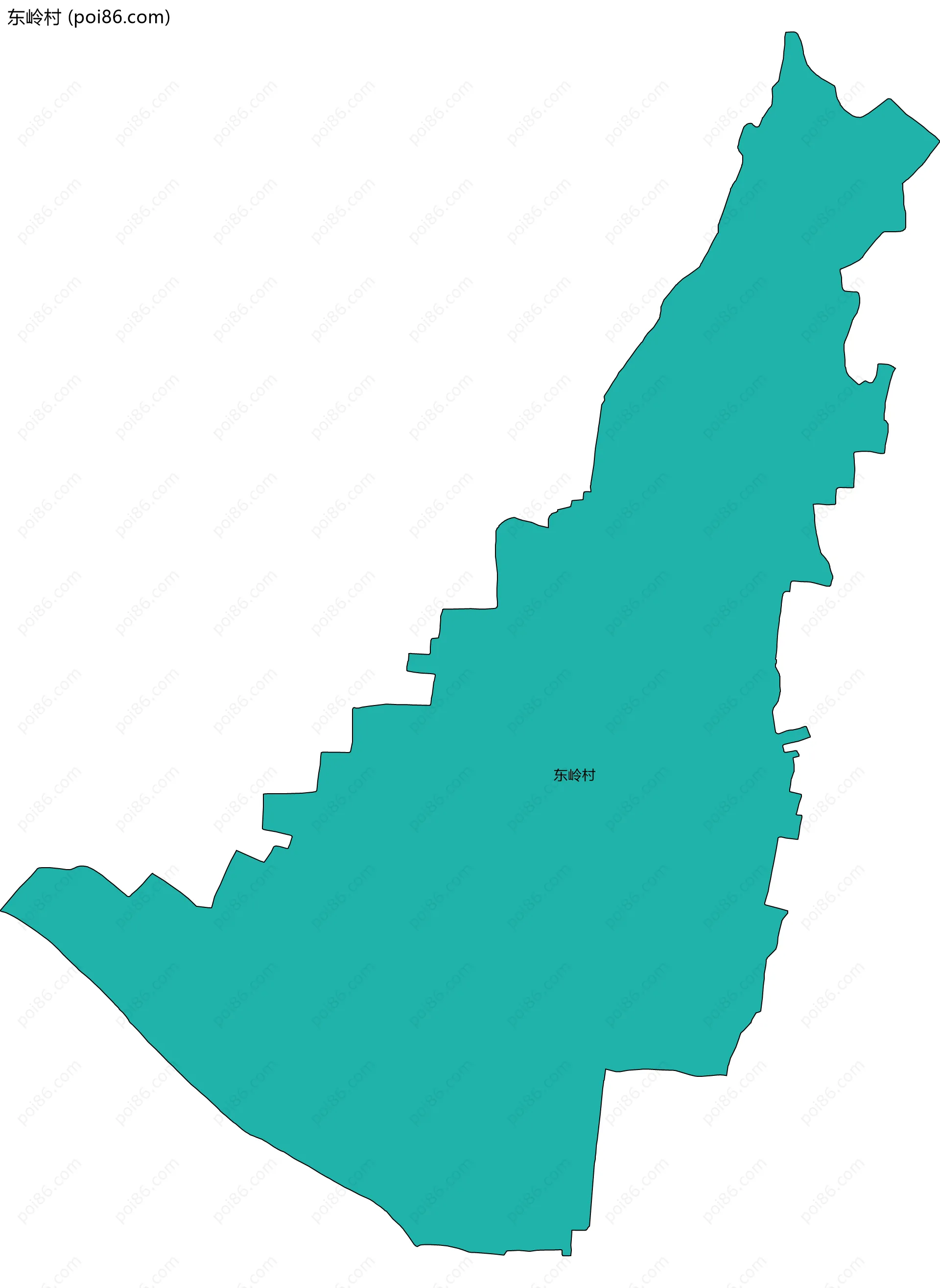 东岭村边界地图