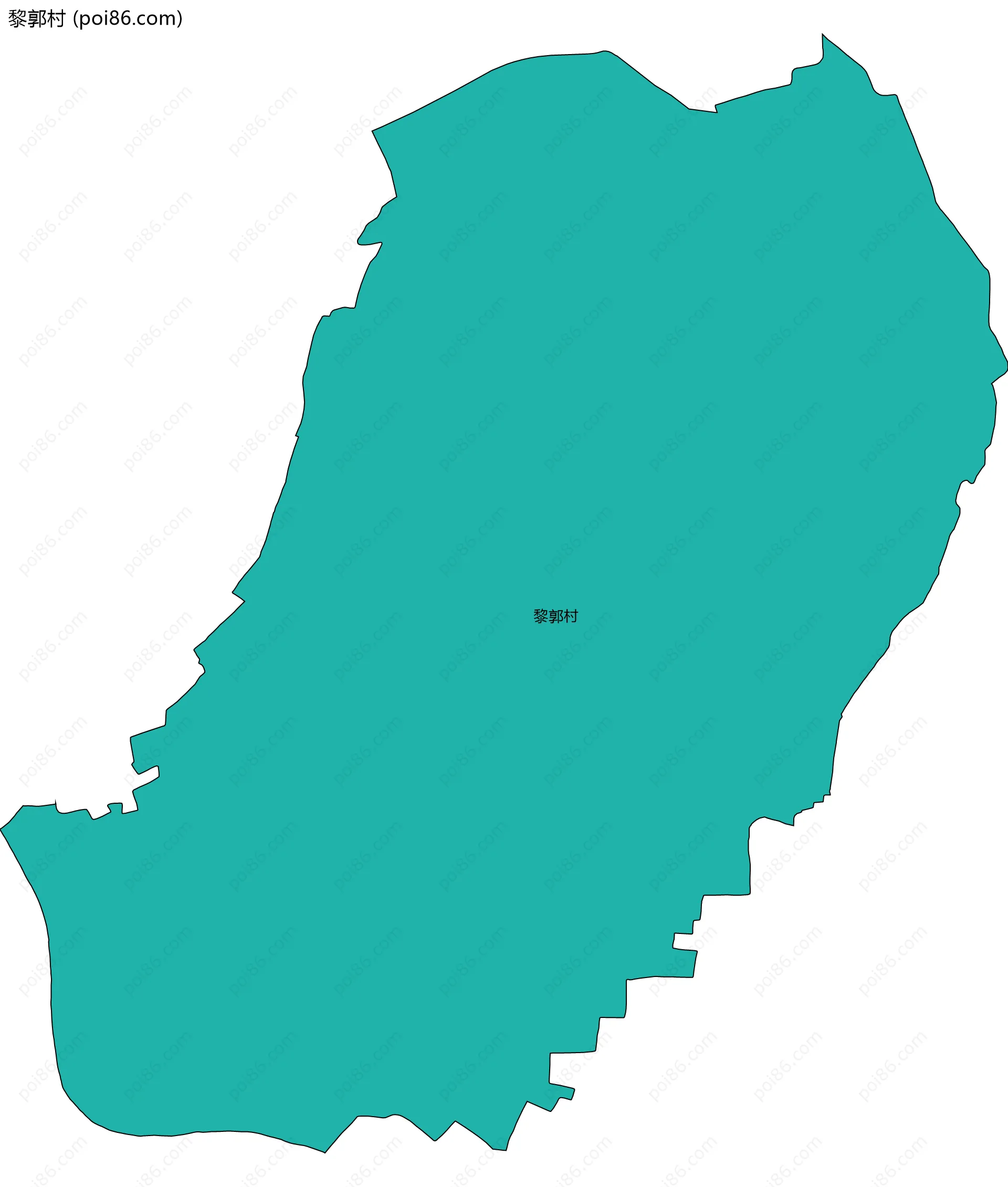 黎郭村边界地图