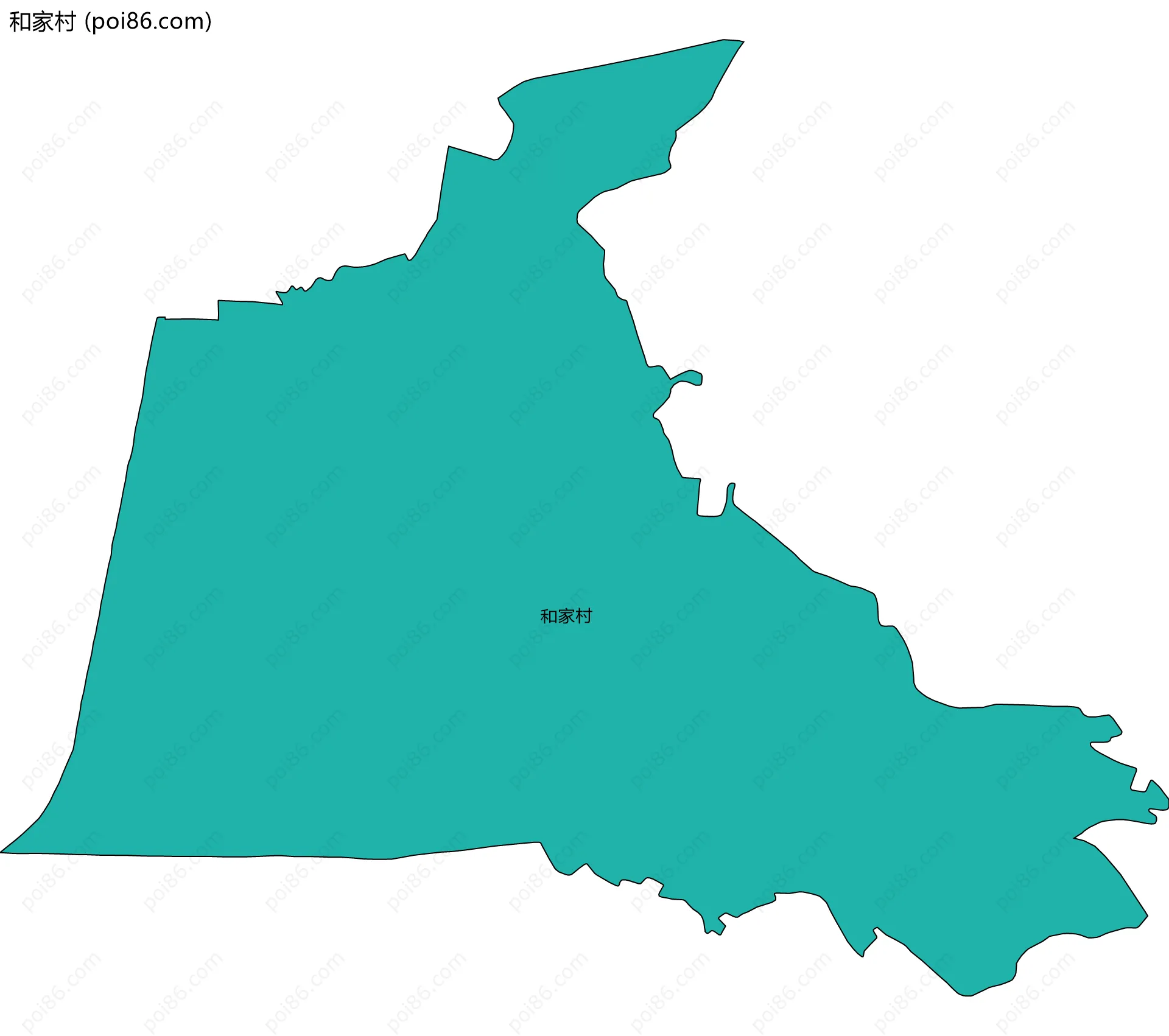 和家村边界地图