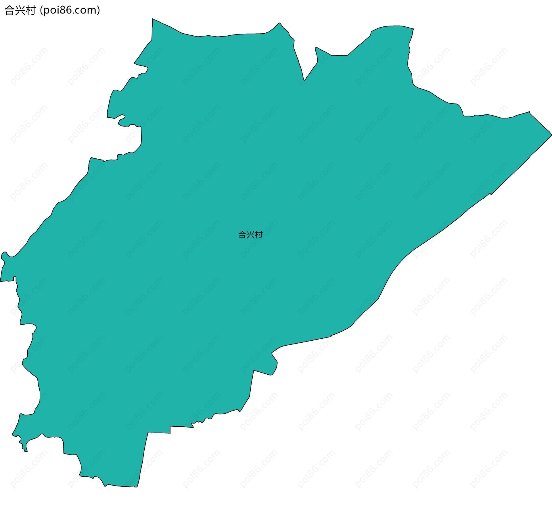 合兴村边界地图