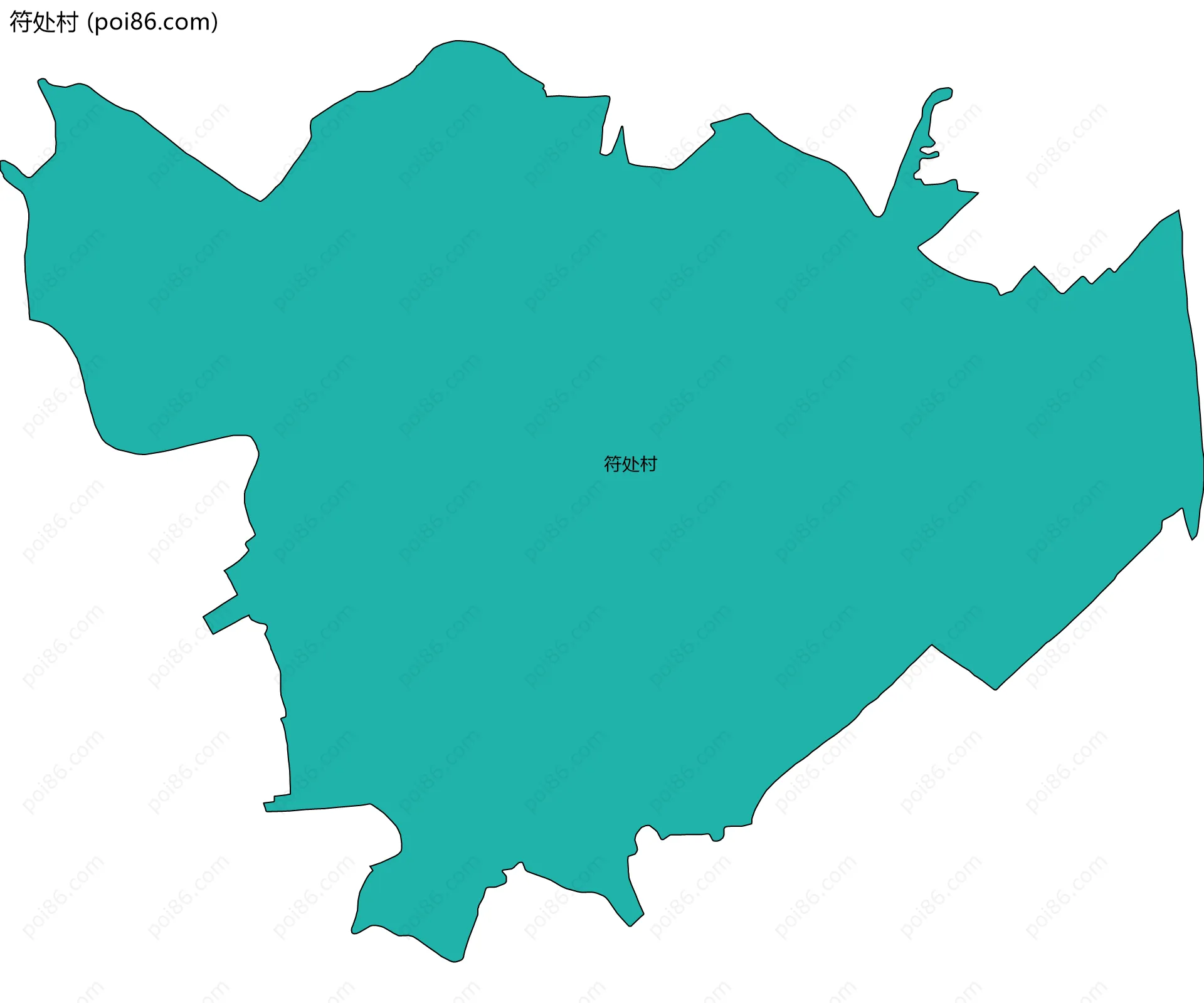 符处村边界地图