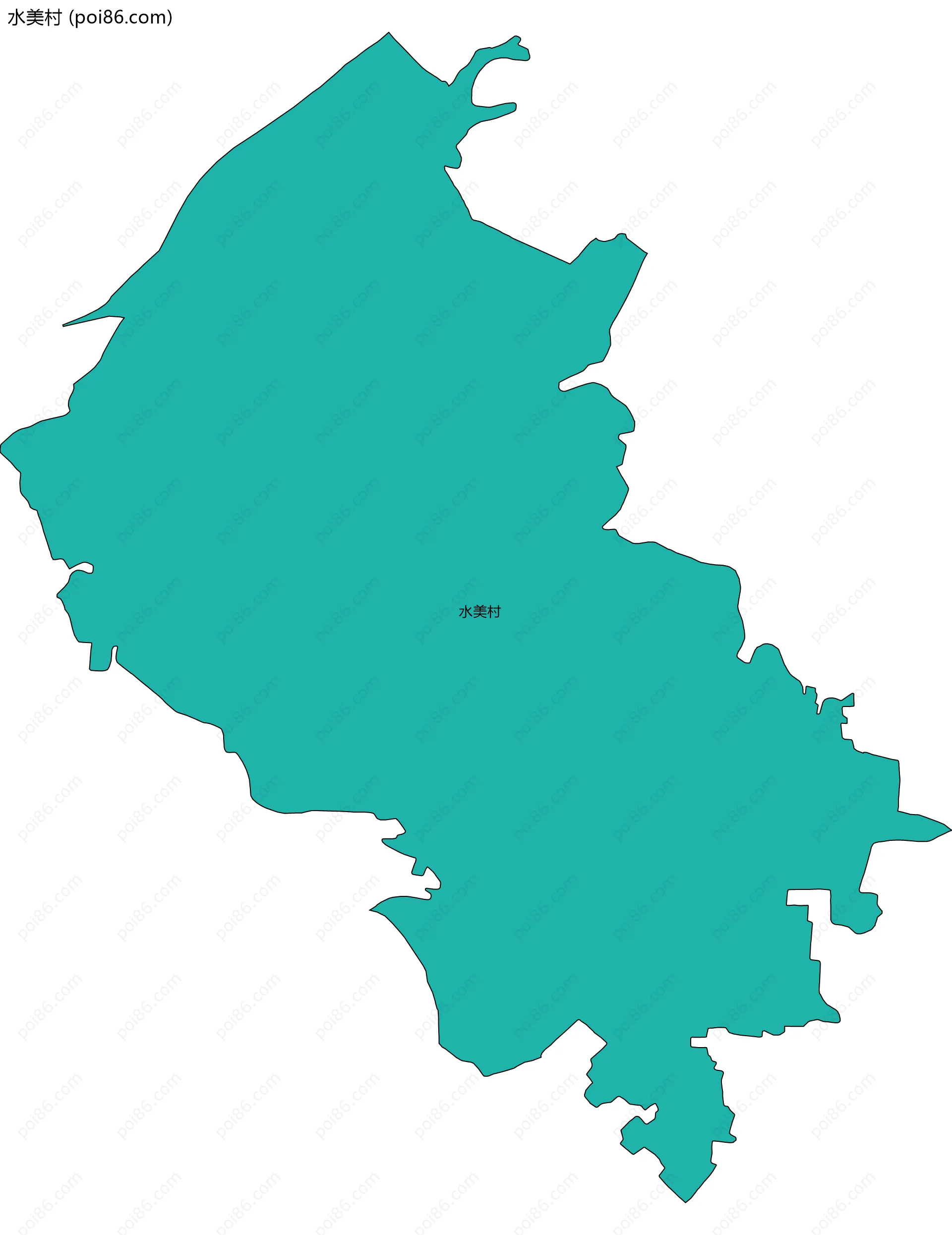 水美村边界地图