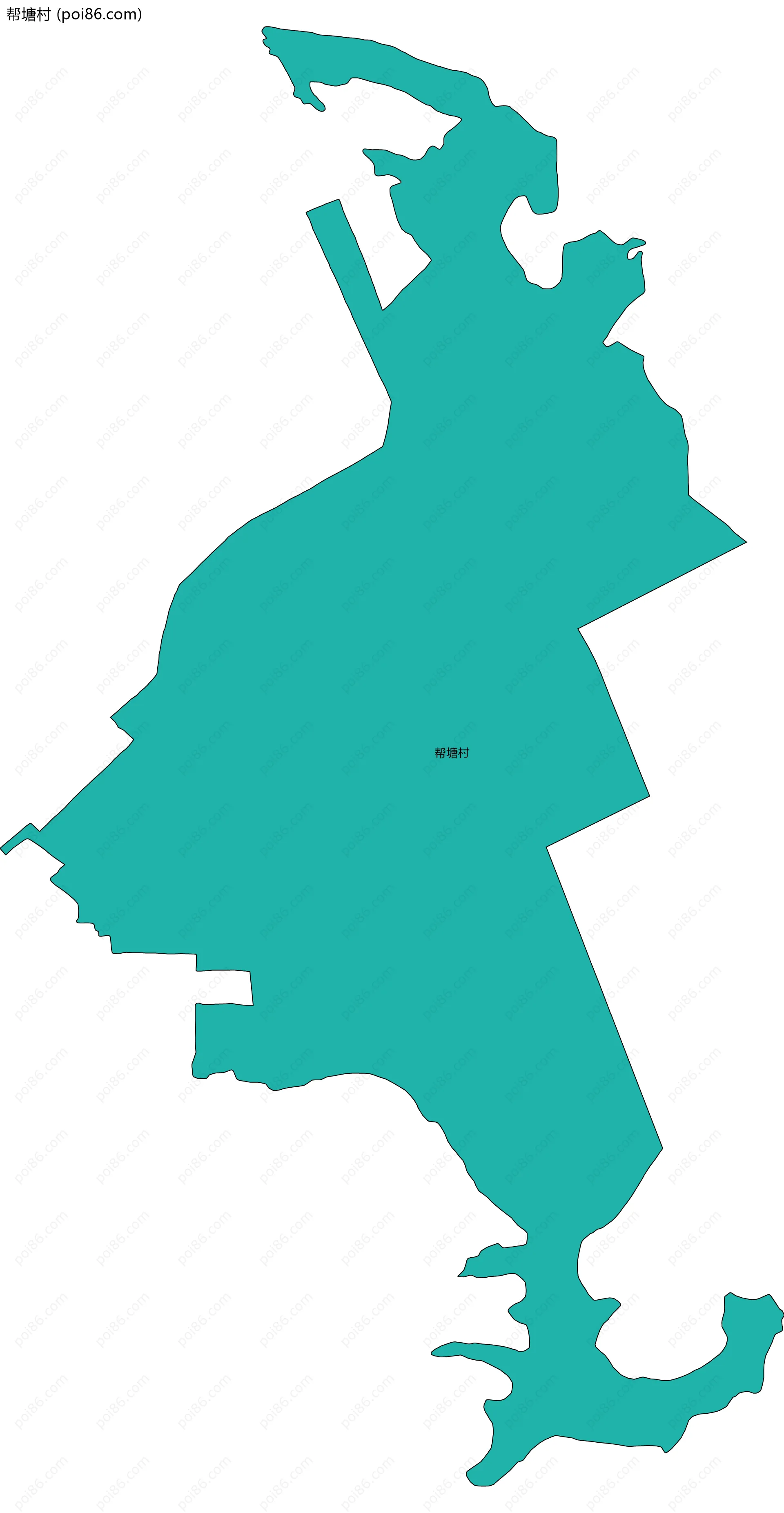 帮塘村边界地图