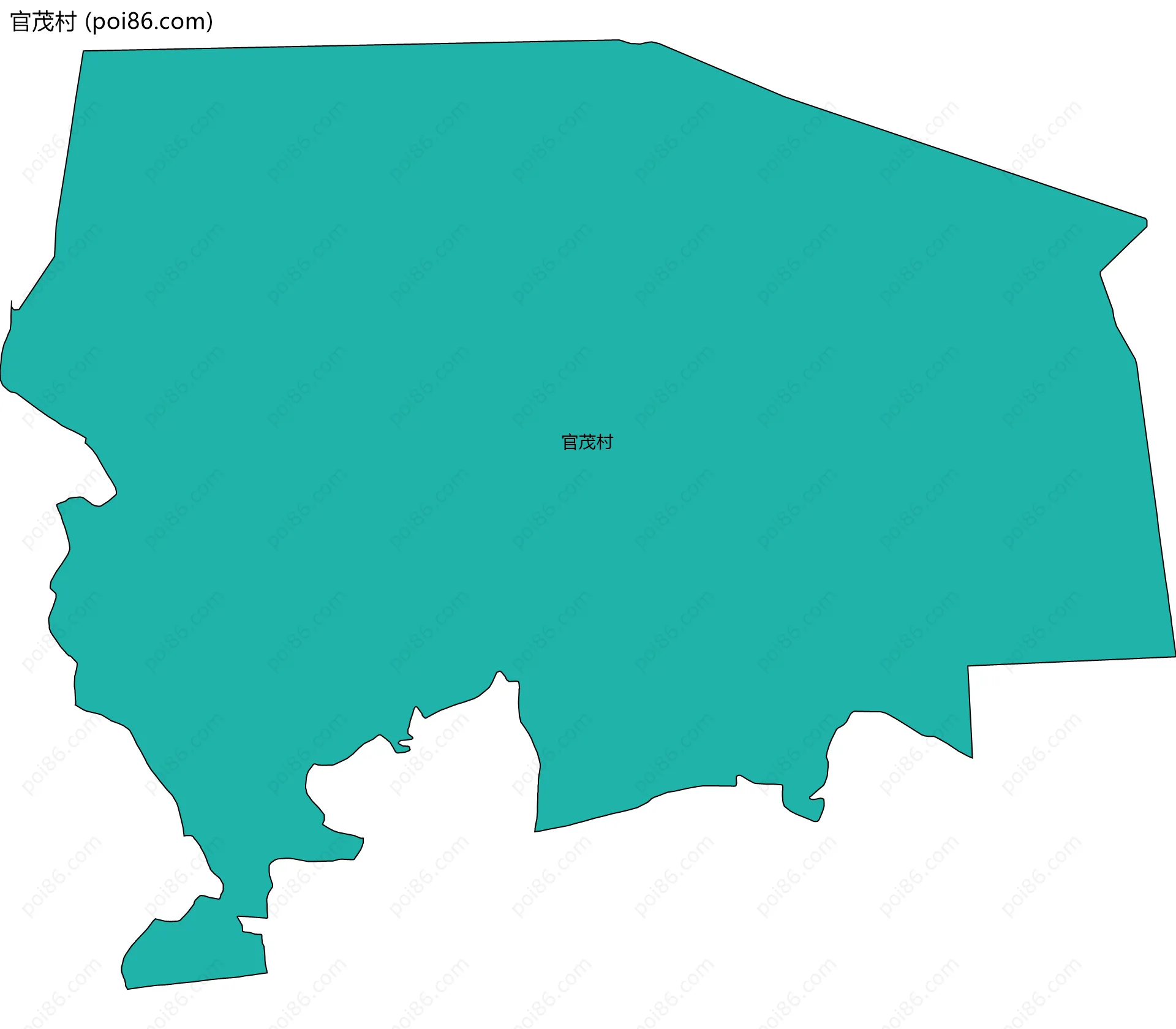 官茂村边界地图