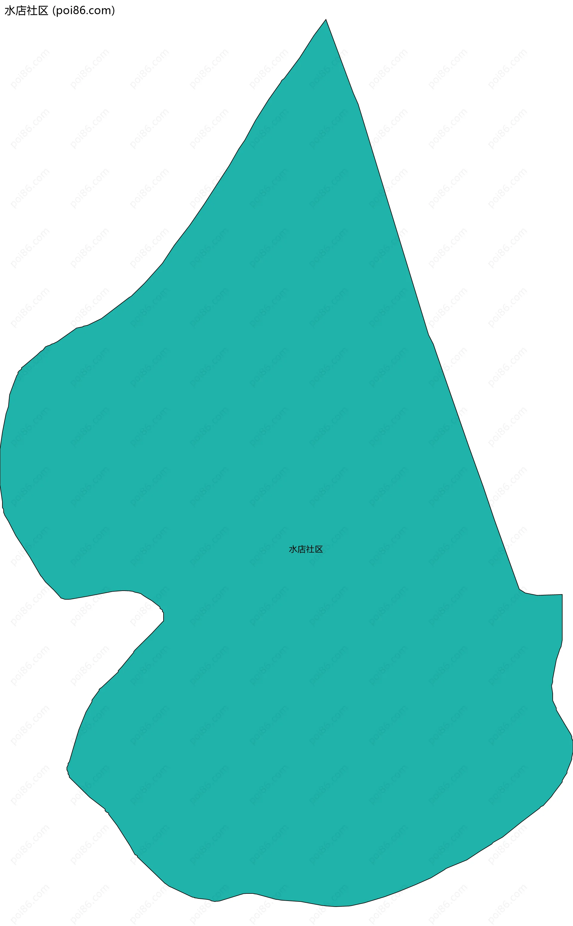 水店社区边界地图