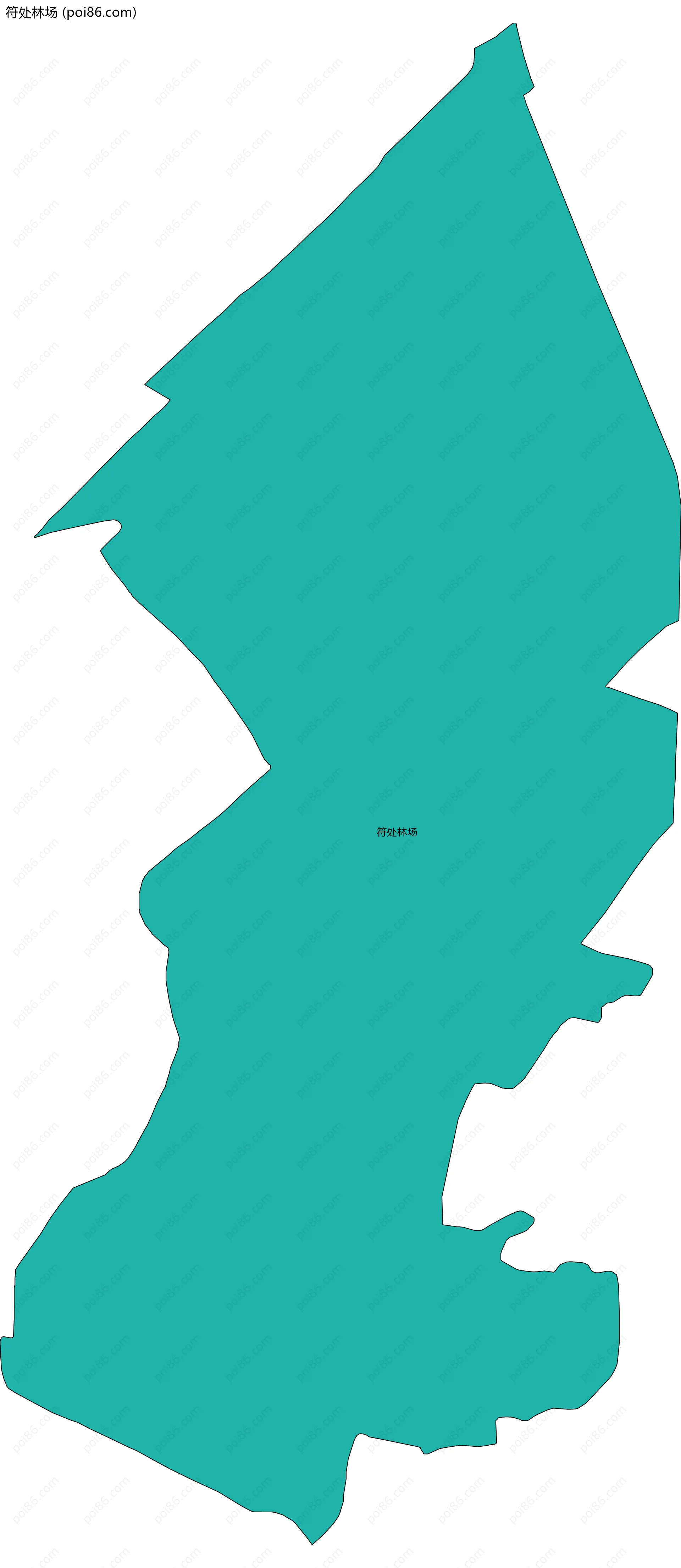 符处林场边界地图