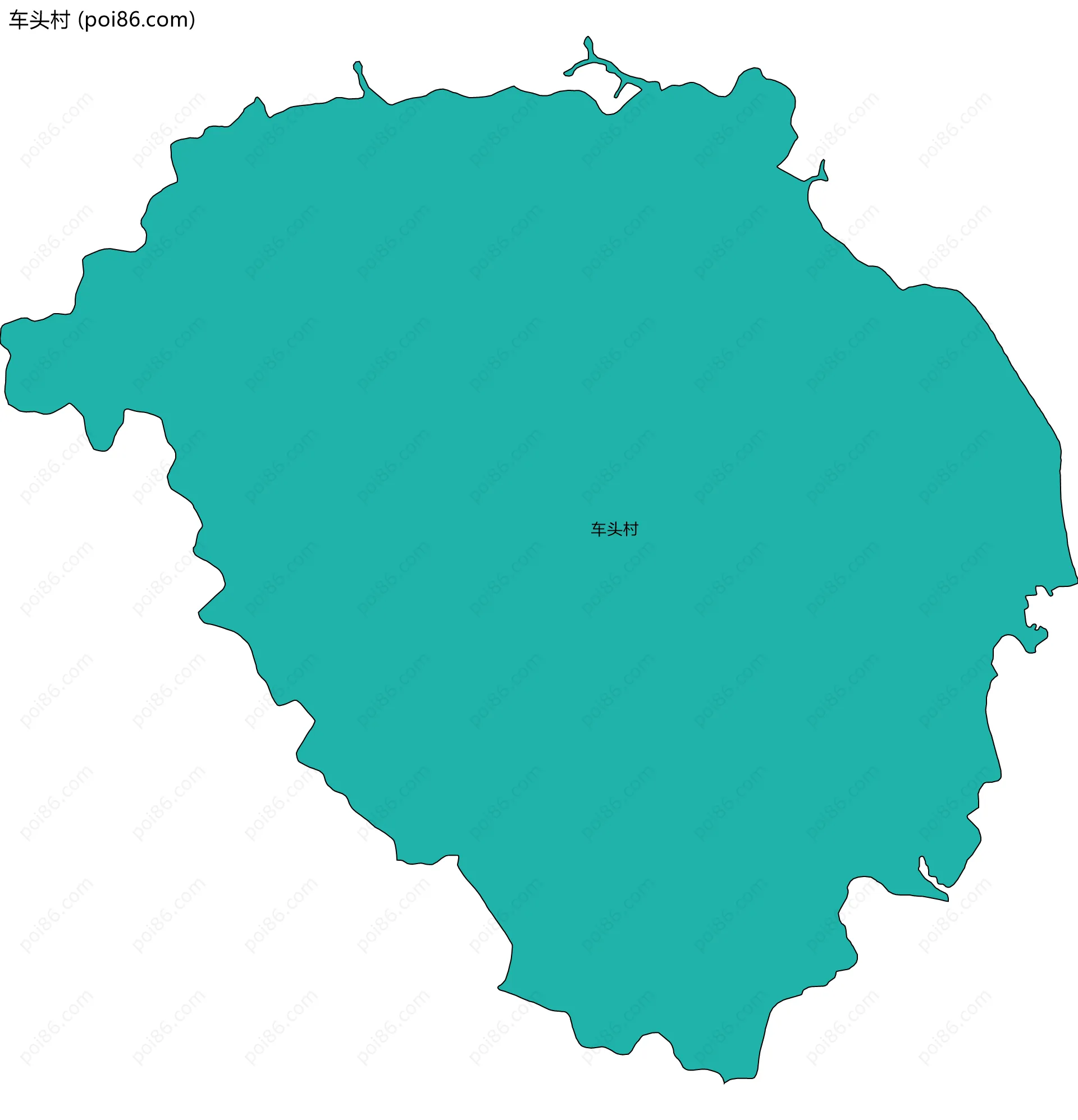 车头村边界地图