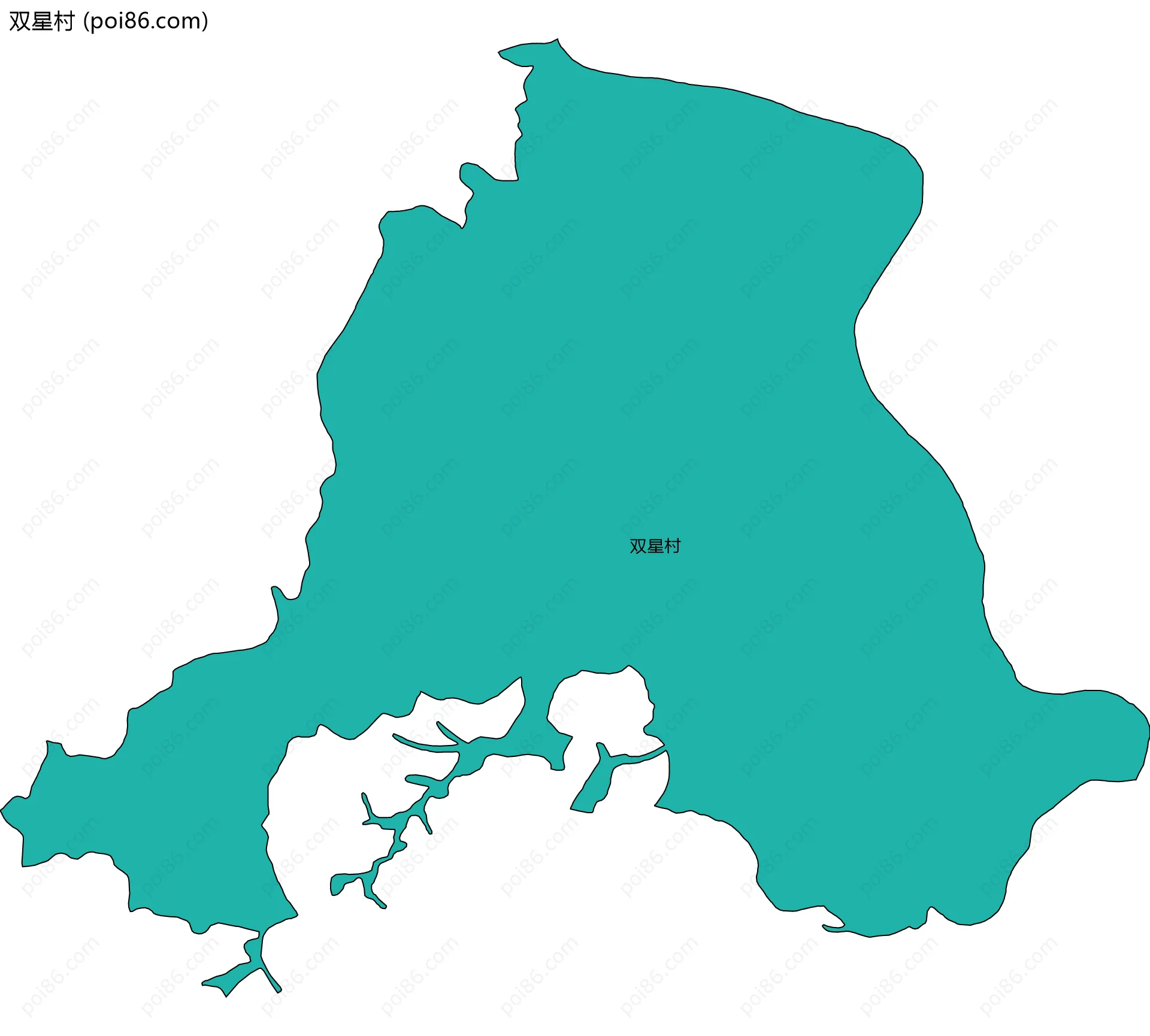 双星村边界地图