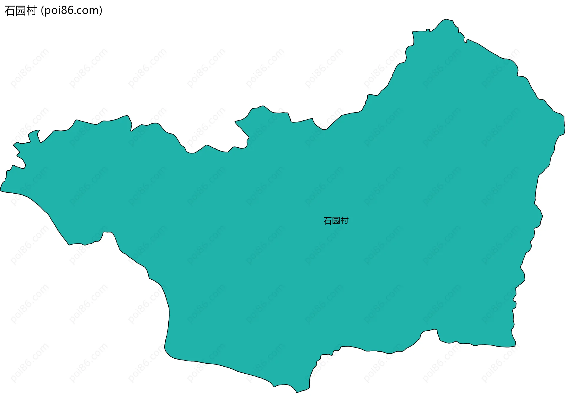 石园村边界地图