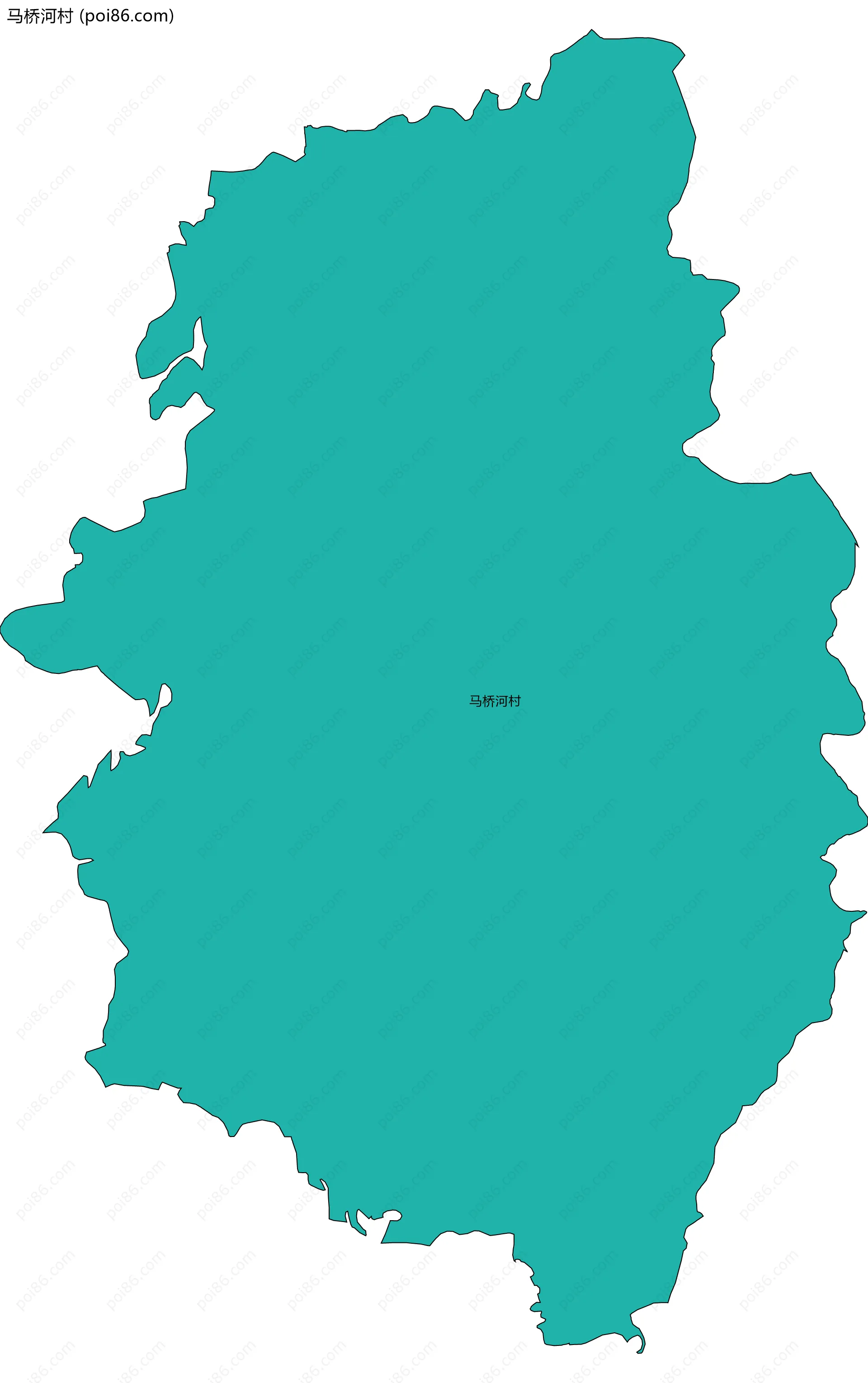 马桥河村边界地图