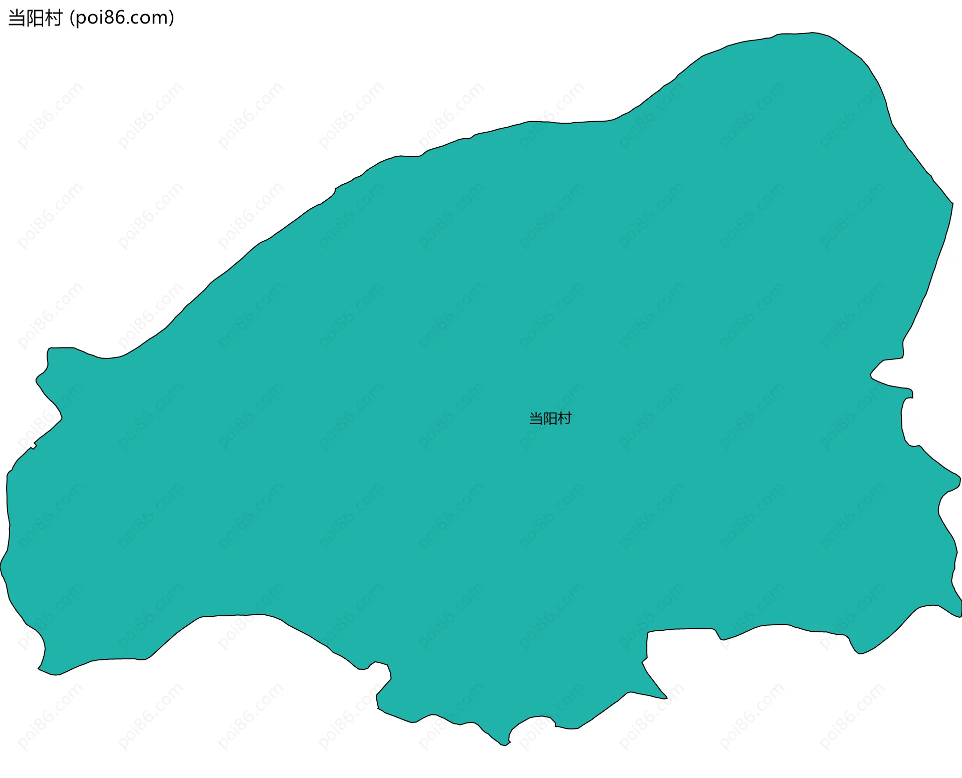 当阳村边界地图