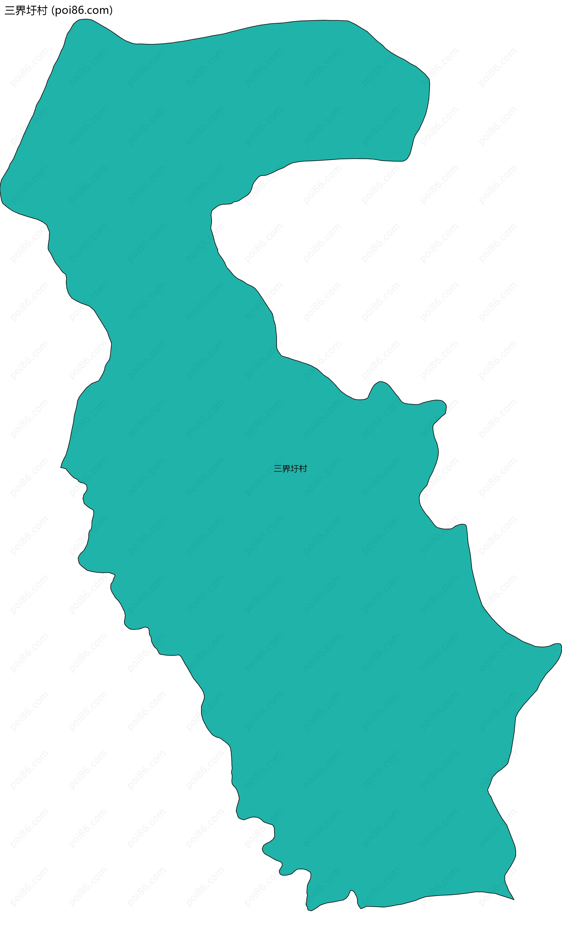 三界圩村边界地图