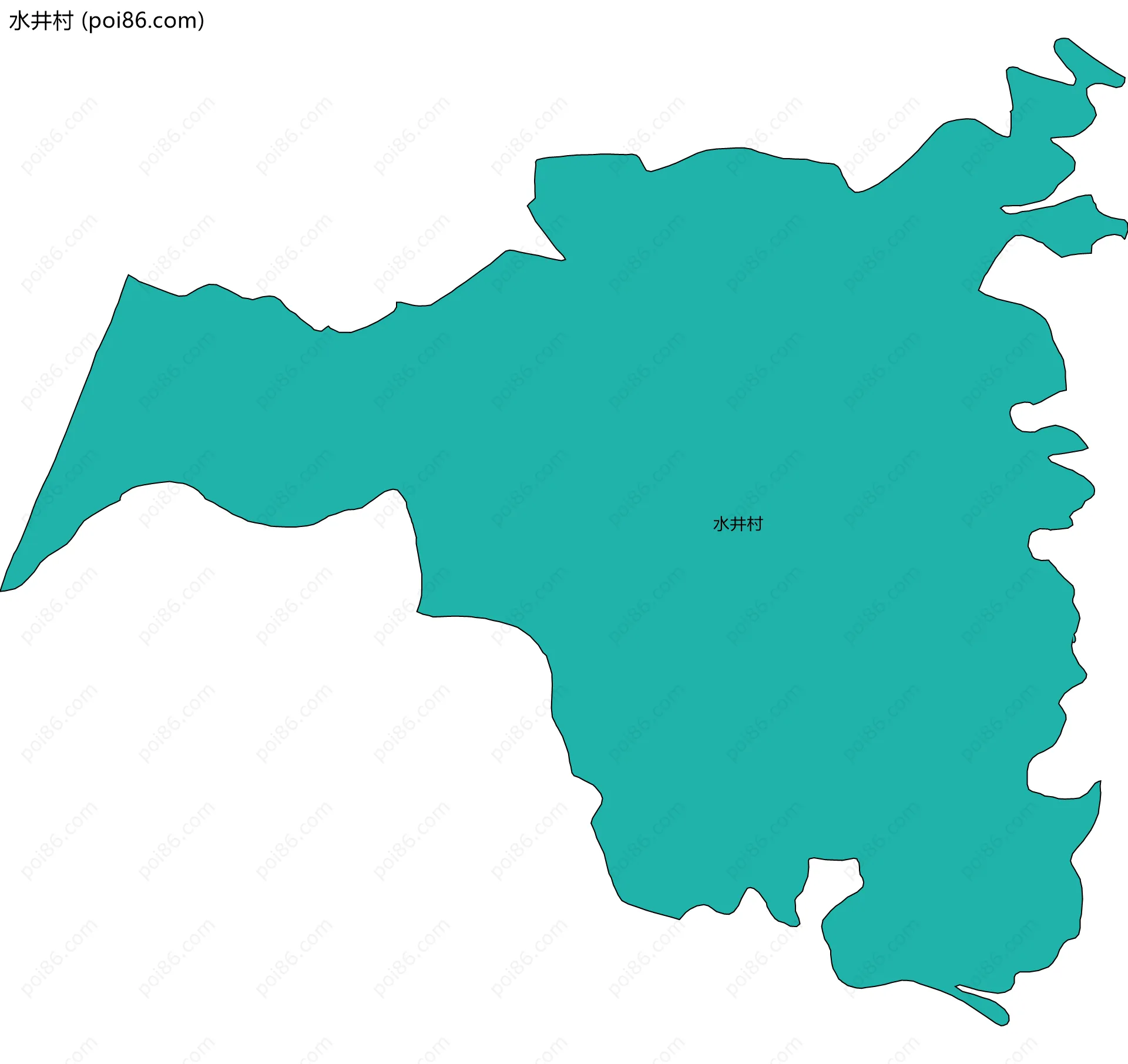 水井村边界地图