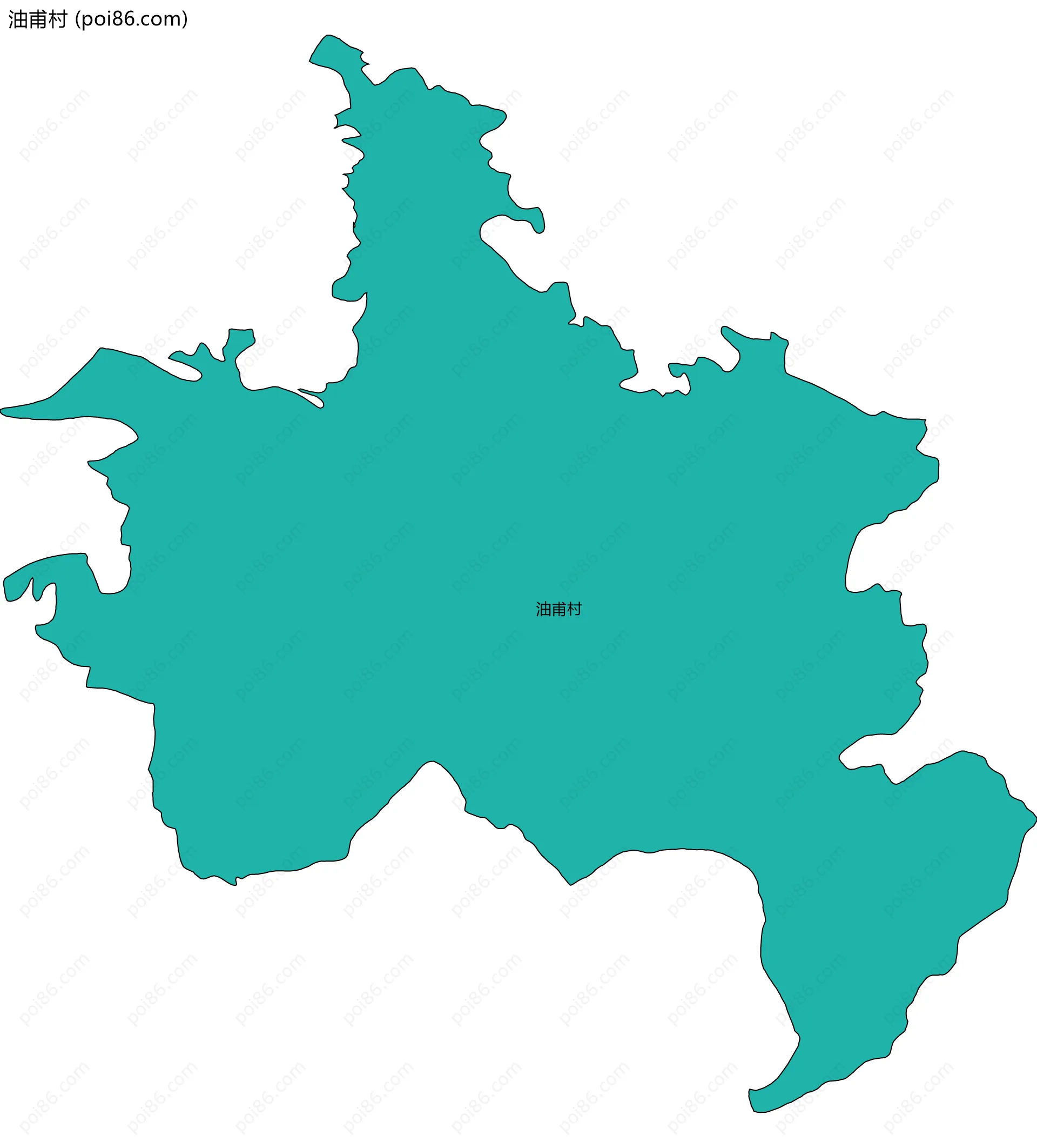 油甫村边界地图