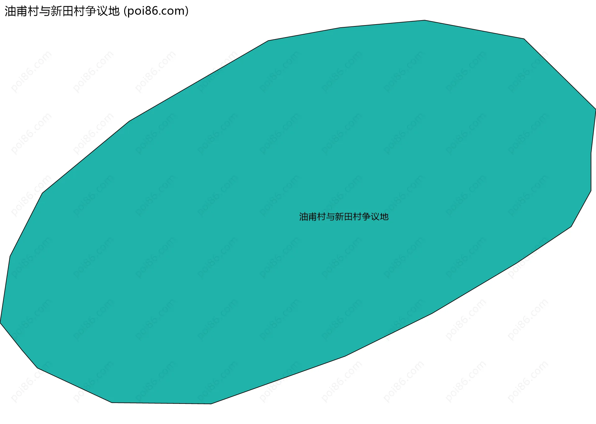 油甫村与新田村争议地边界地图