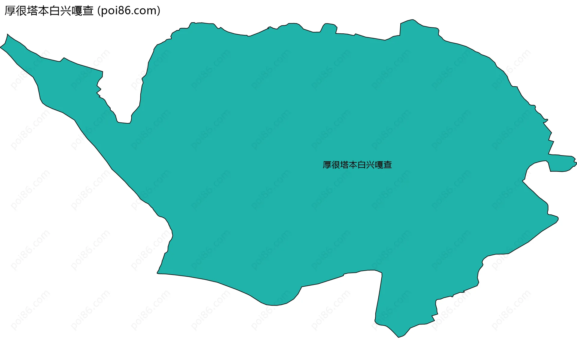 厚很塔本白兴嘎查边界地图