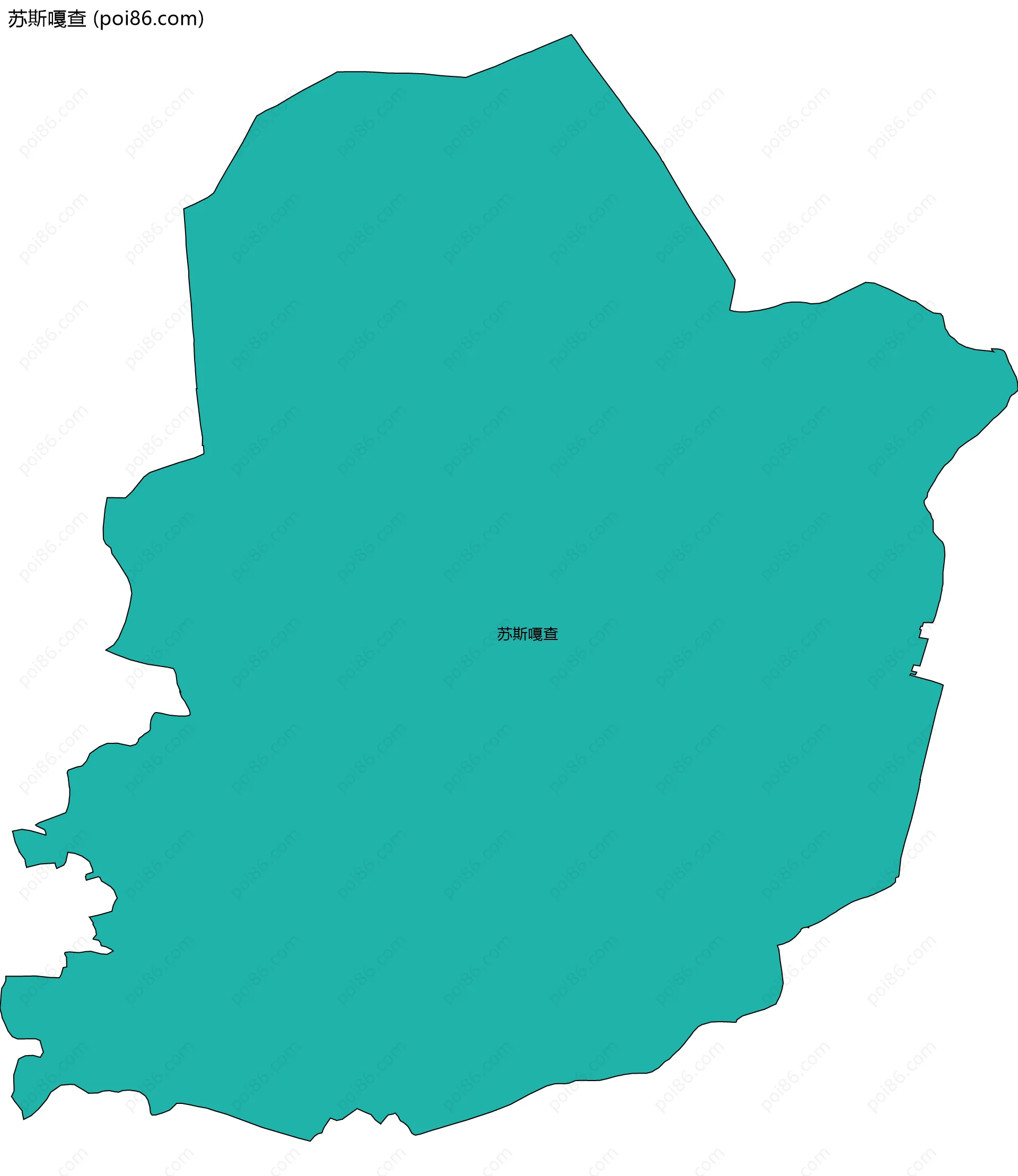 苏斯嘎查边界地图
