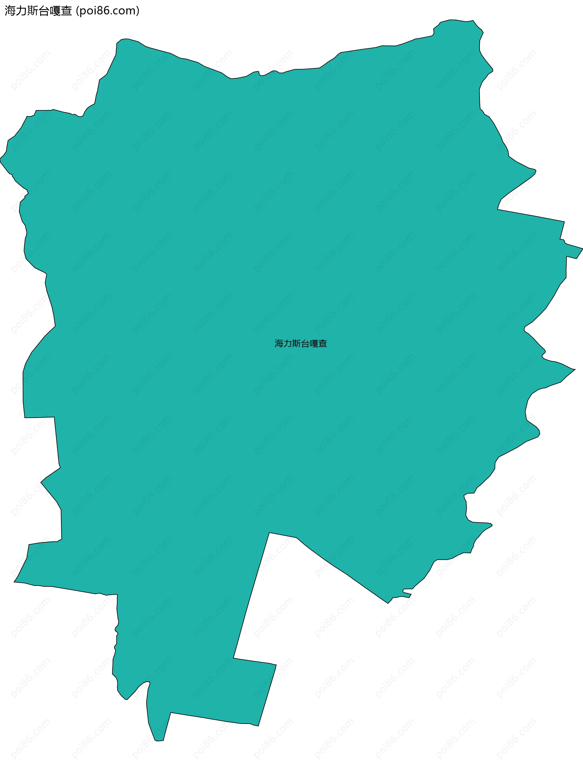 海力斯台嘎查边界地图